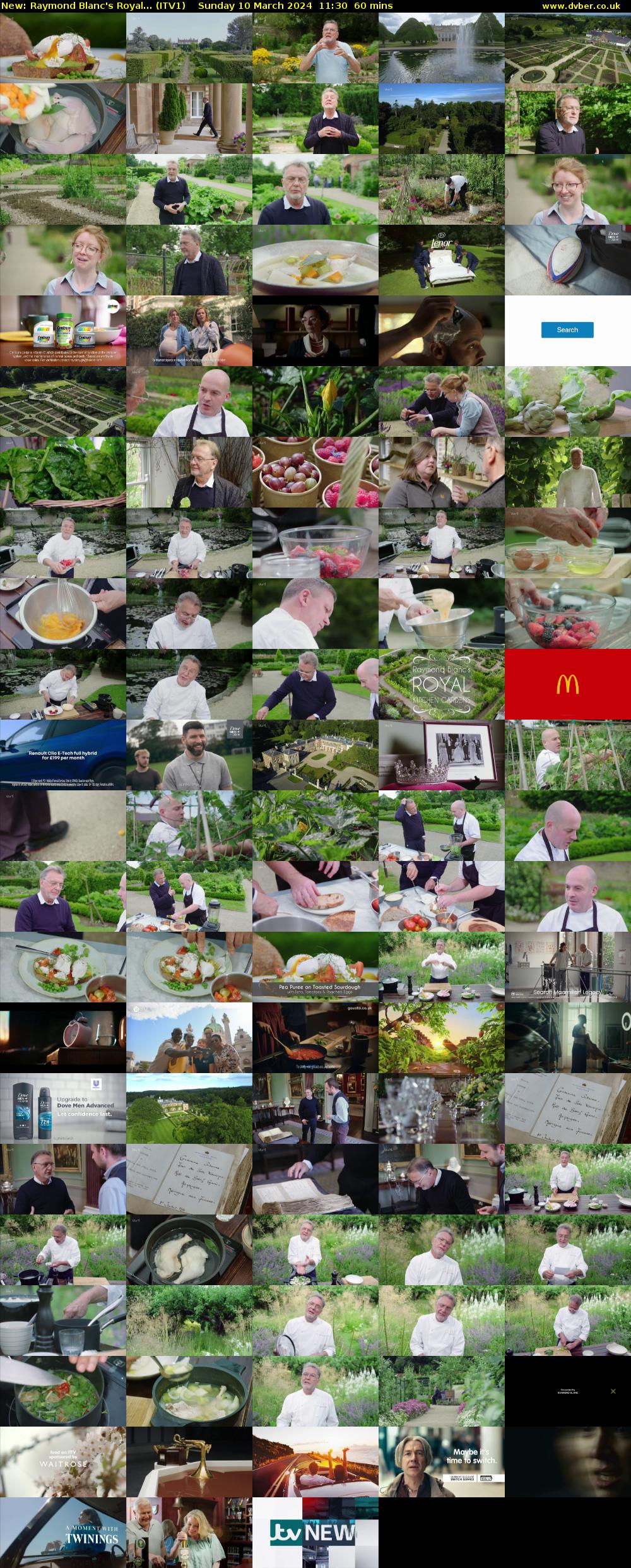 Raymond Blanc's Royal... (ITV1) Sunday 10 March 2024 11:30 - 12:30