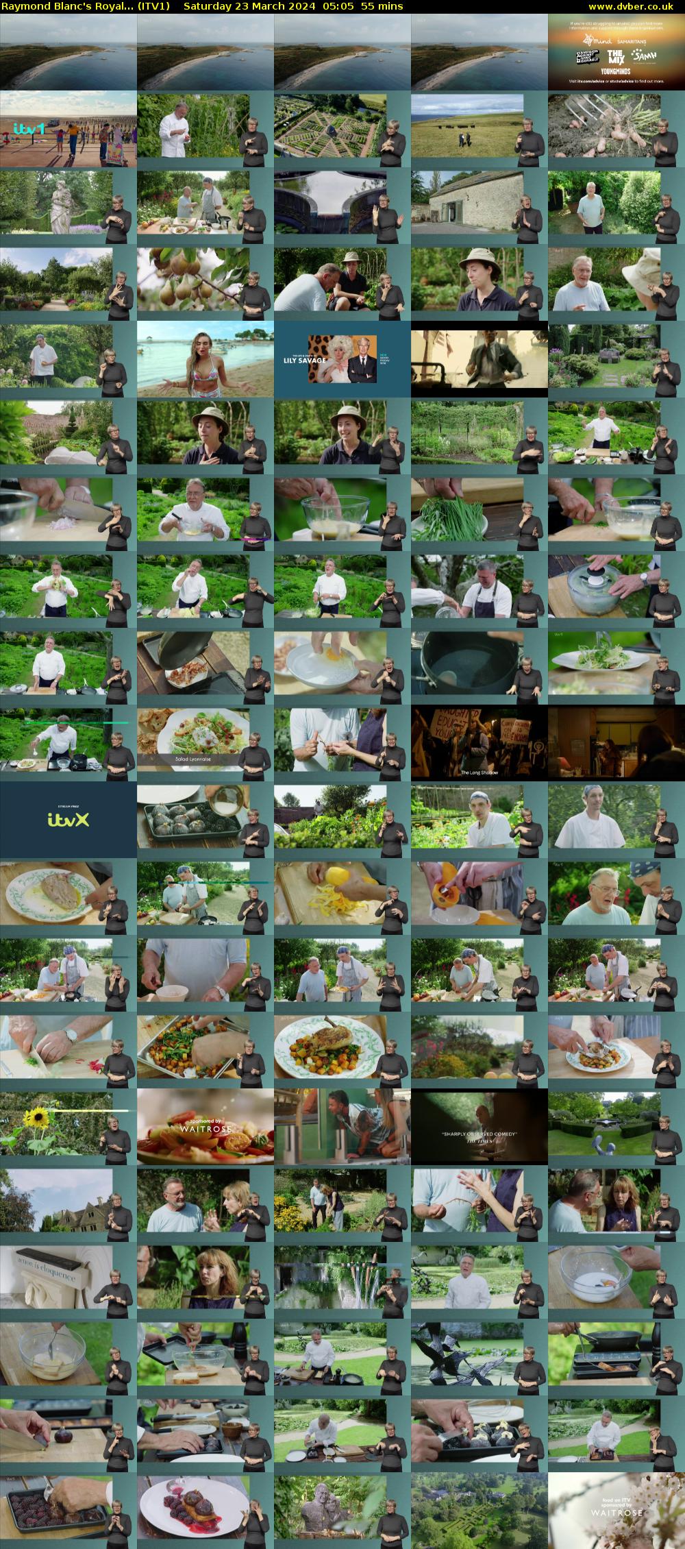 Raymond Blanc's Royal... (ITV1) Saturday 23 March 2024 05:05 - 06:00