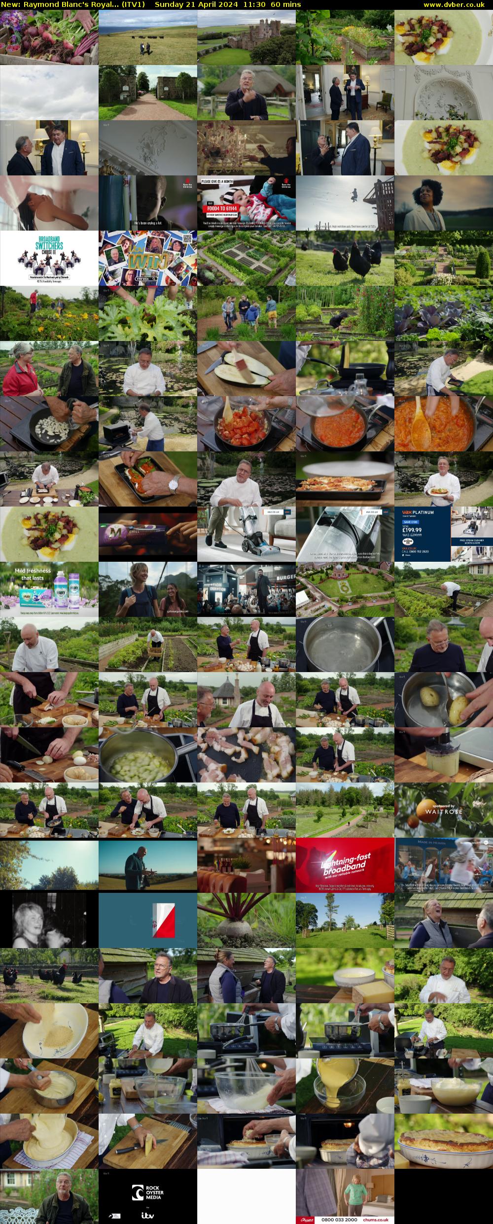 Raymond Blanc's Royal... (ITV1) Sunday 21 April 2024 11:30 - 12:30