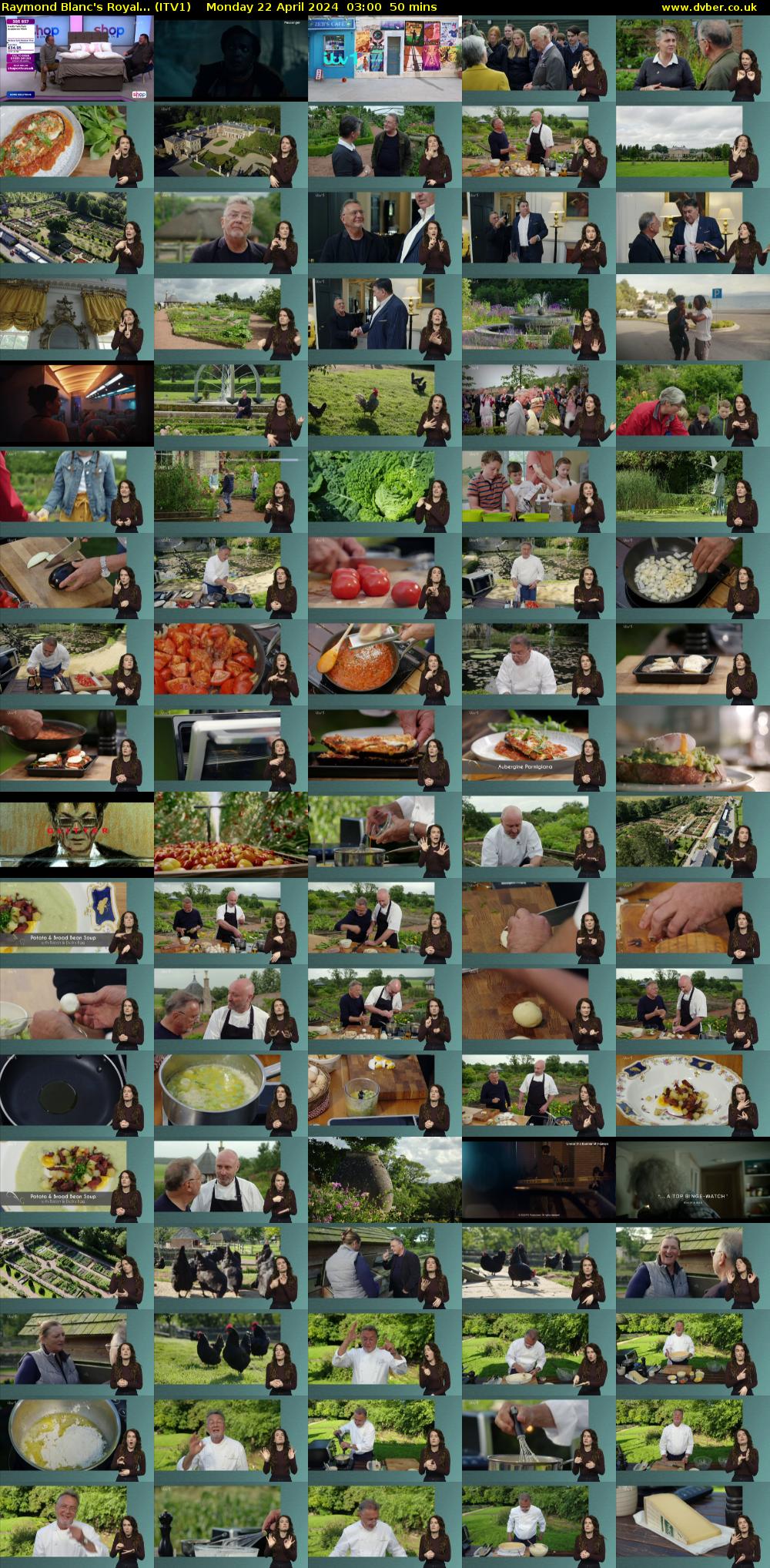 Raymond Blanc's Royal... (ITV1) Monday 22 April 2024 03:00 - 03:50