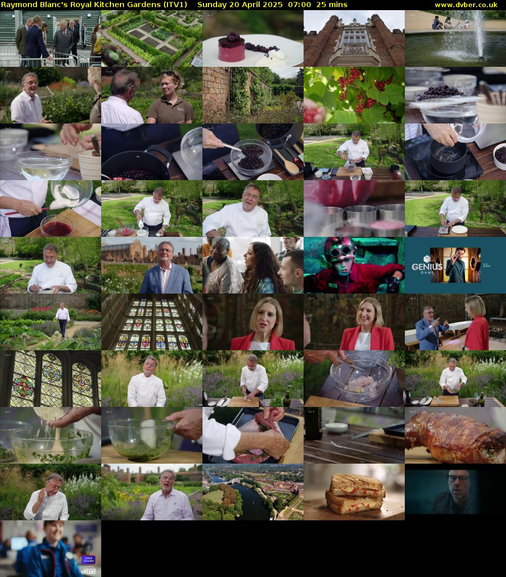 Raymond Blanc's Royal Kitchen Gardens (ITV1) Sunday 20 April 2025 07:00 - 07:25