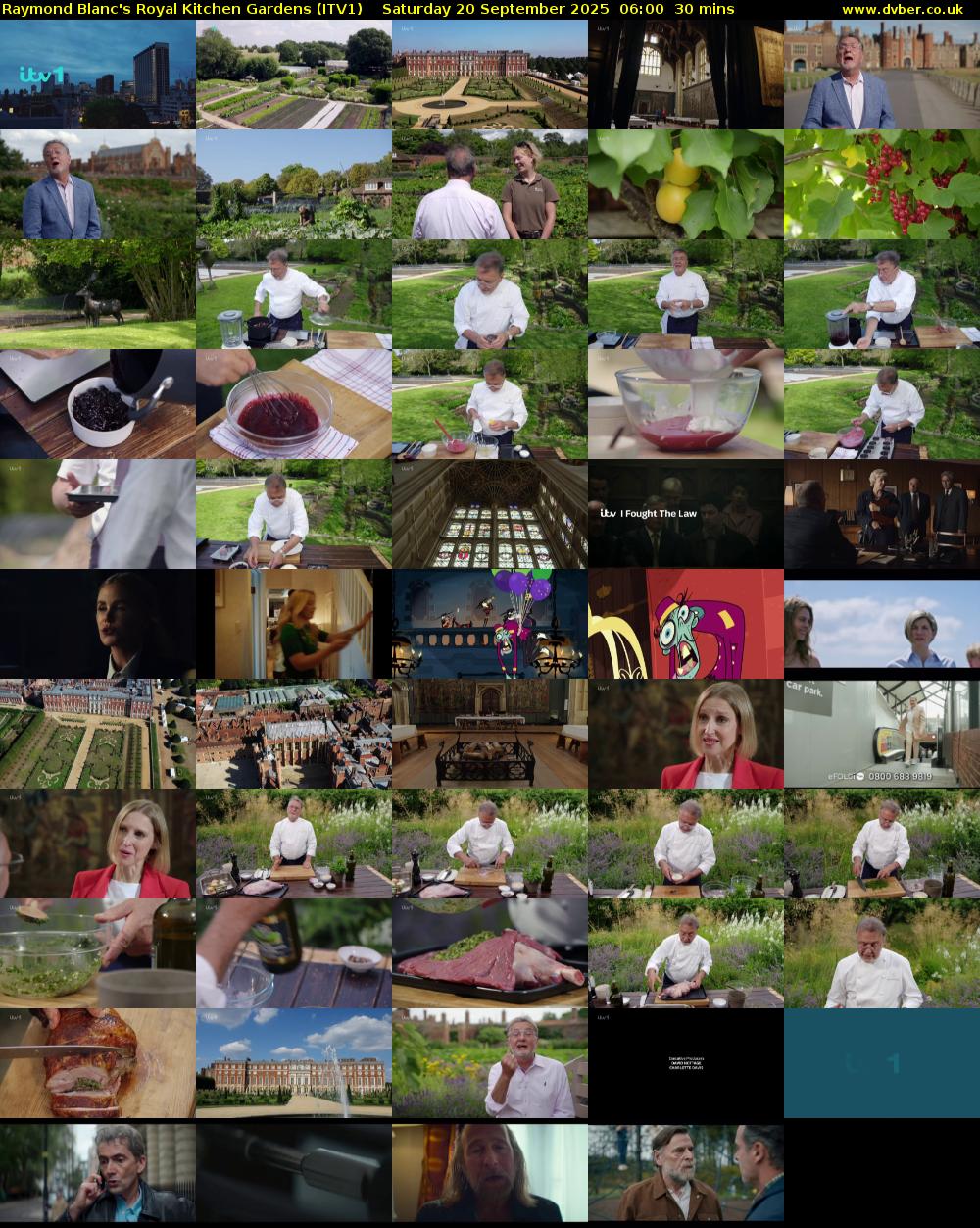 Raymond Blanc's Royal Kitchen Gardens (ITV1) Saturday 20 September 2025 06:00 - 06:30