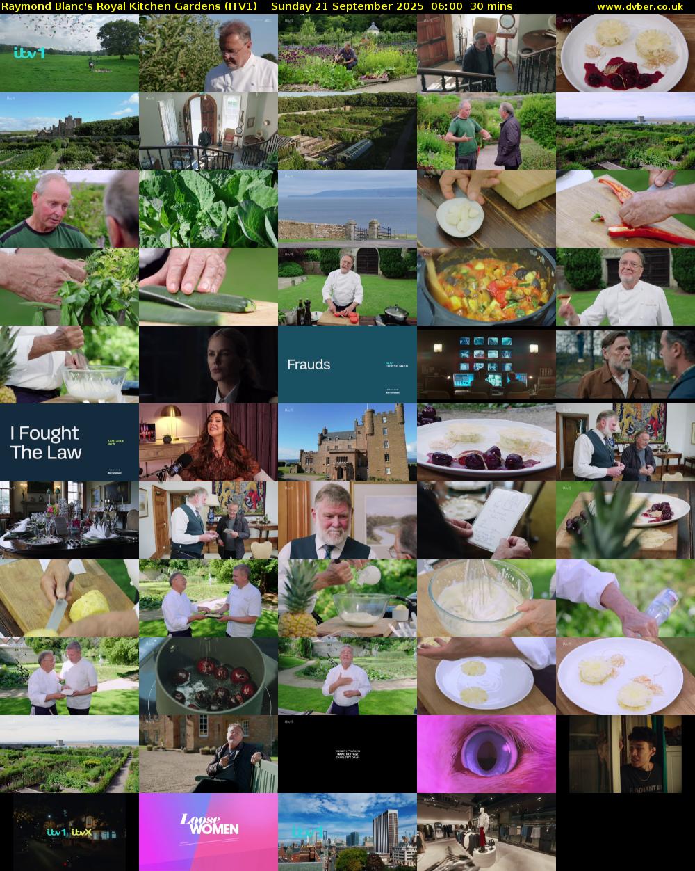 Raymond Blanc's Royal Kitchen Gardens (ITV1) Sunday 21 September 2025 06:00 - 06:30