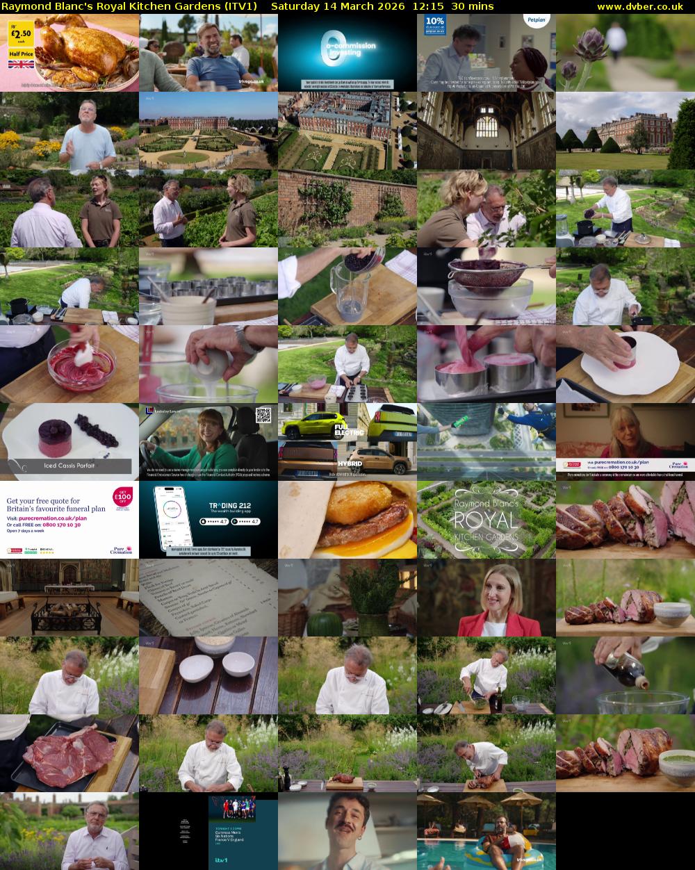 Raymond Blanc's Royal Kitchen Gardens (ITV1) Saturday 14 March 2026 12:15 - 12:45