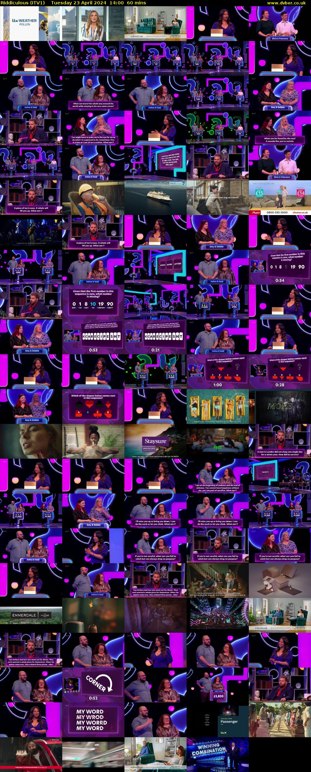 Riddiculous (ITV1) Tuesday 23 April 2024 14:00 - 15:00