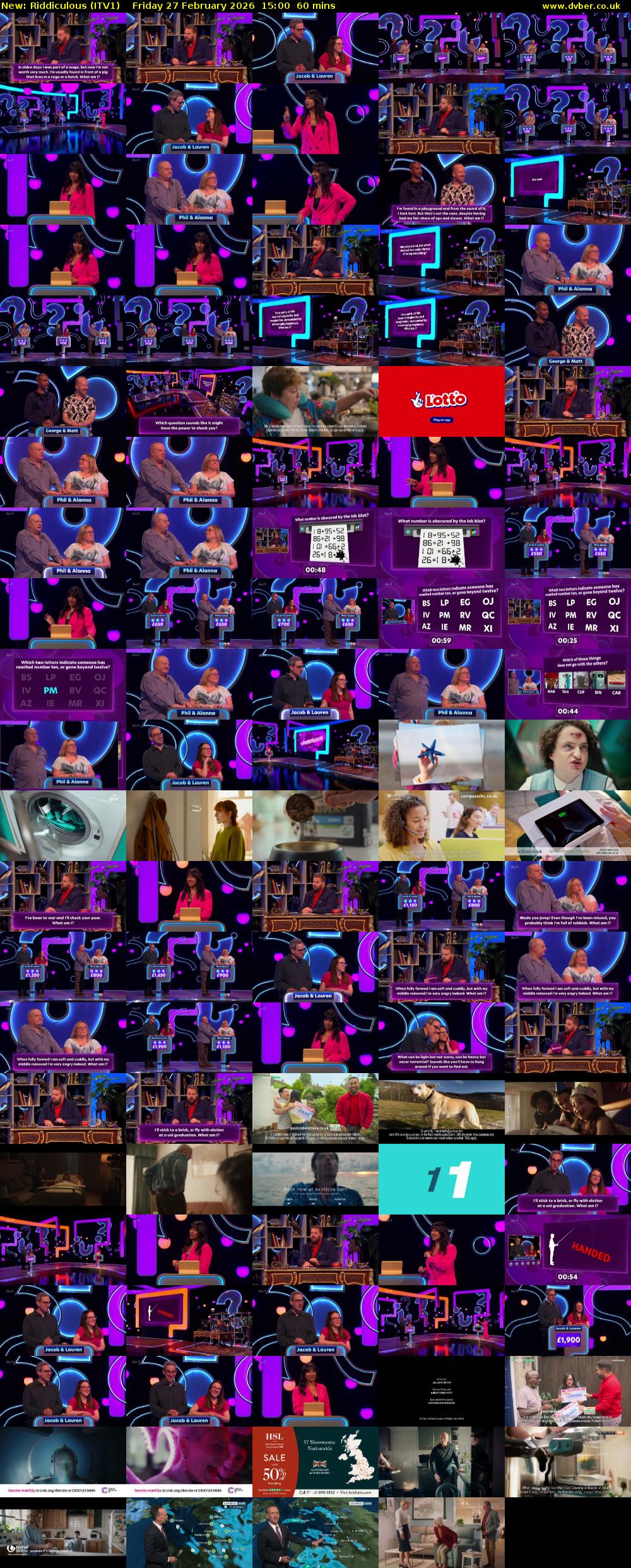 Riddiculous (ITV1) Friday 27 February 2026 15:00 - 16:00