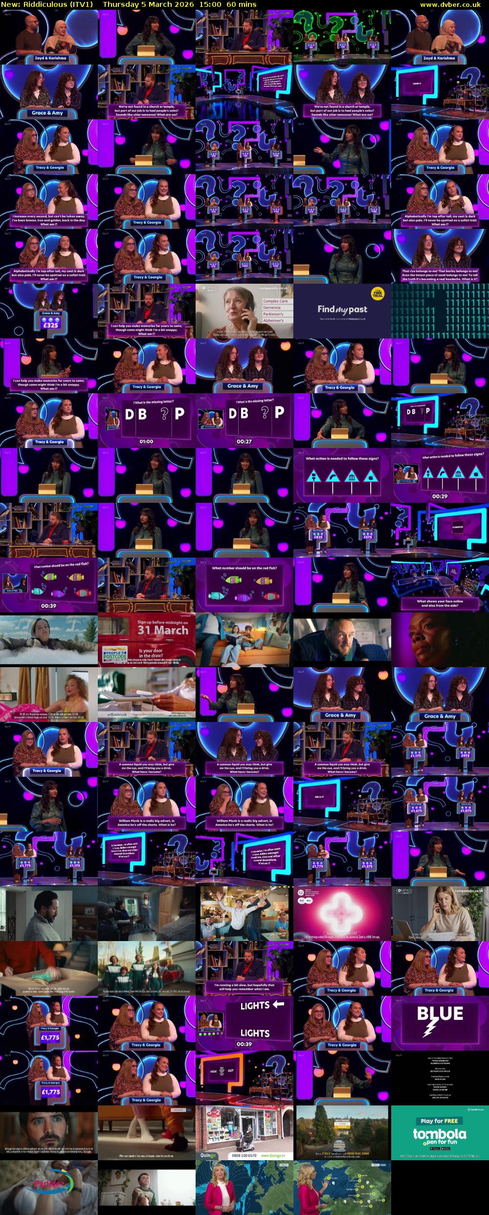 Riddiculous (ITV1) Thursday 5 March 2026 15:00 - 16:00