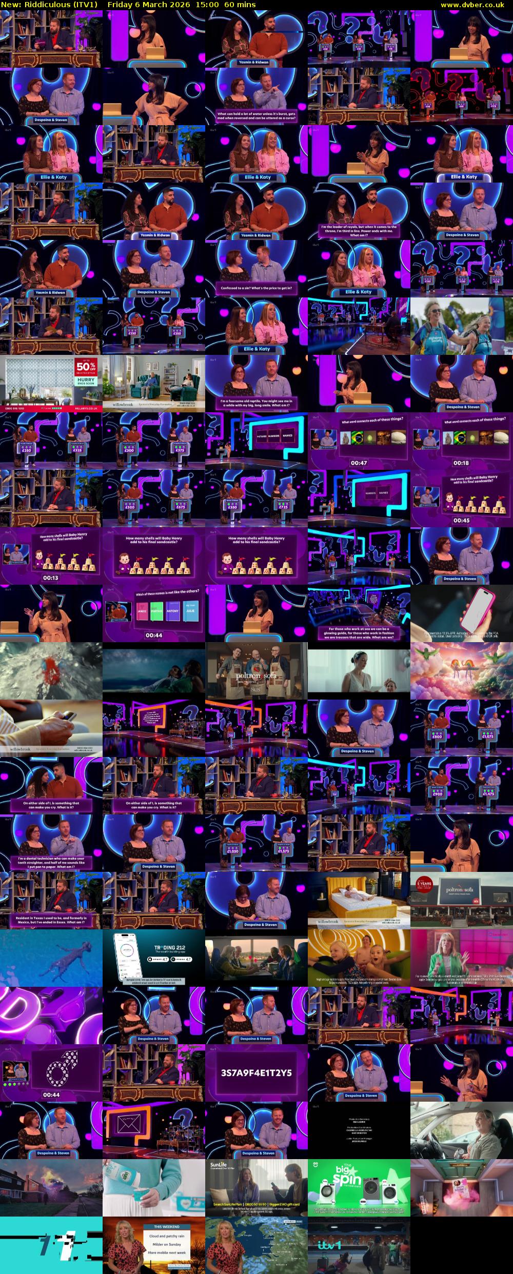 Riddiculous (ITV1) Friday 6 March 2026 15:00 - 16:00