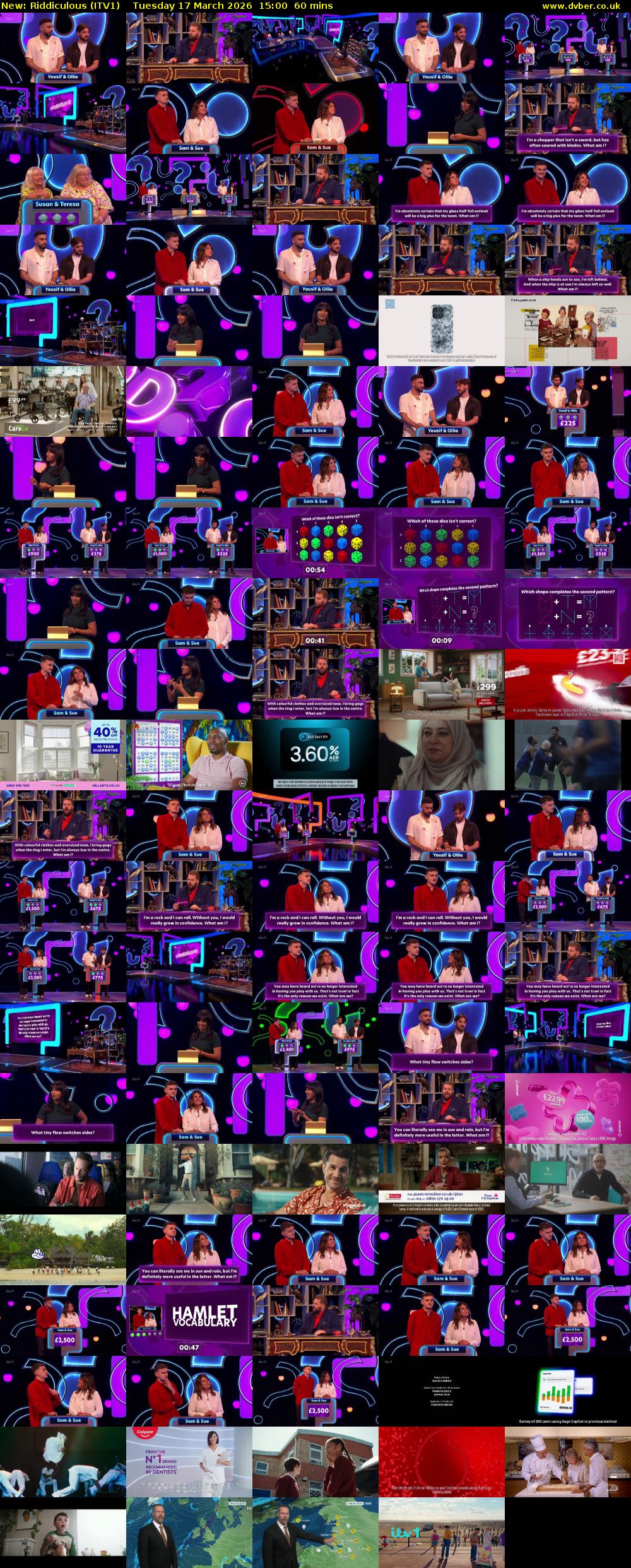 Riddiculous (ITV1) Tuesday 17 March 2026 15:00 - 16:00