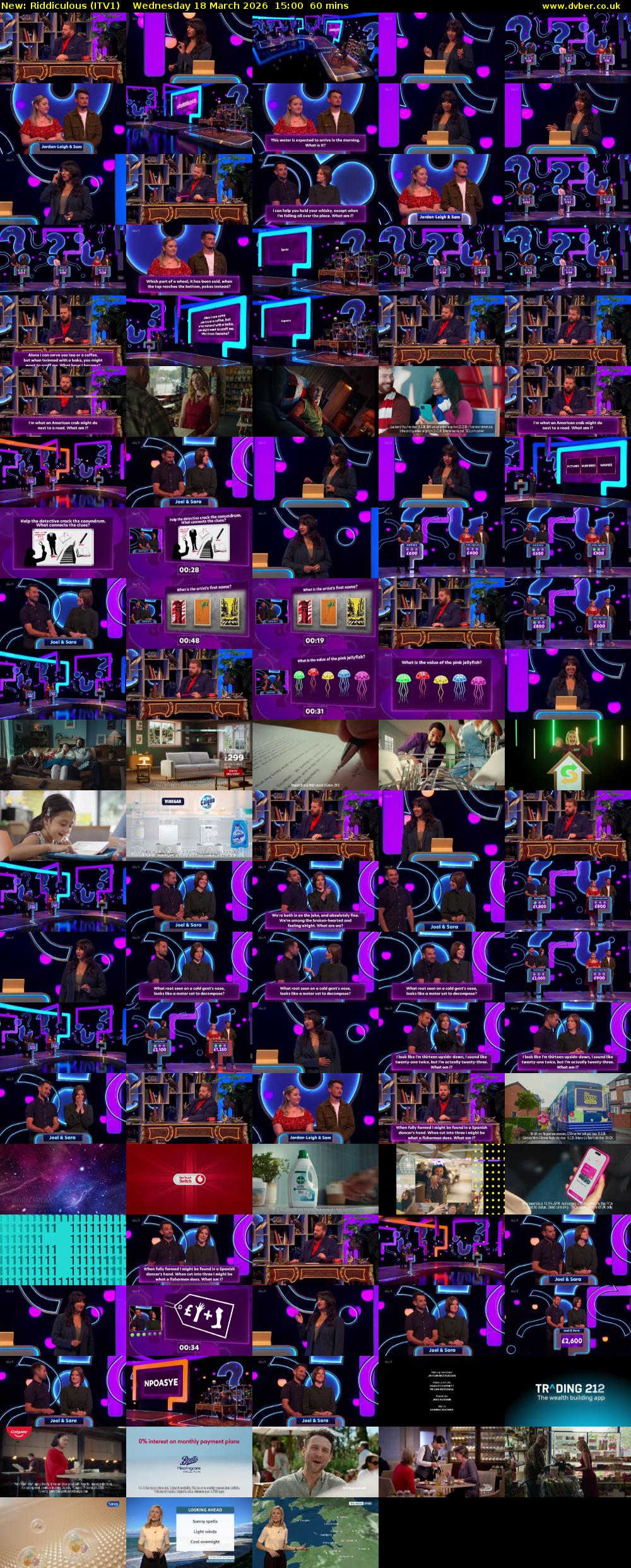 Riddiculous (ITV1) Wednesday 18 March 2026 15:00 - 16:00