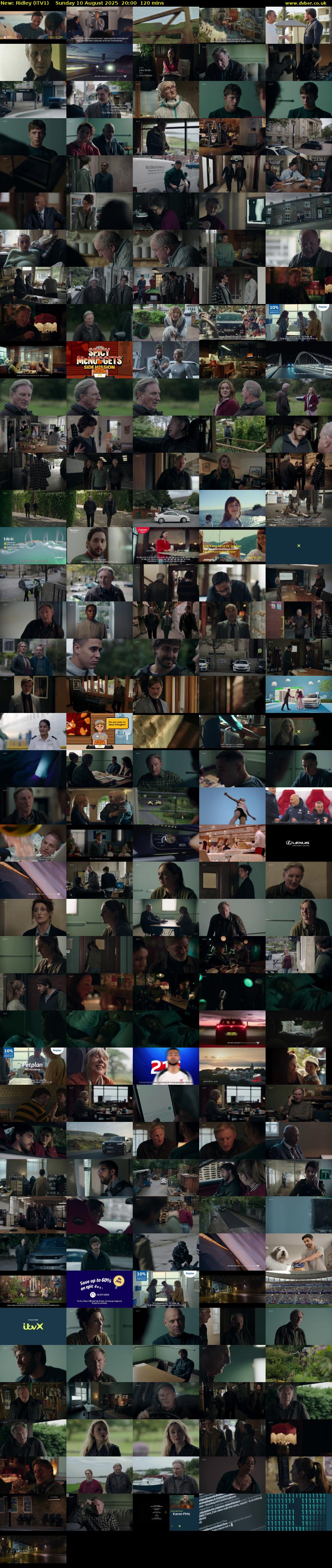 Ridley (ITV1) Sunday 10 August 2025 20:00 - 22:00