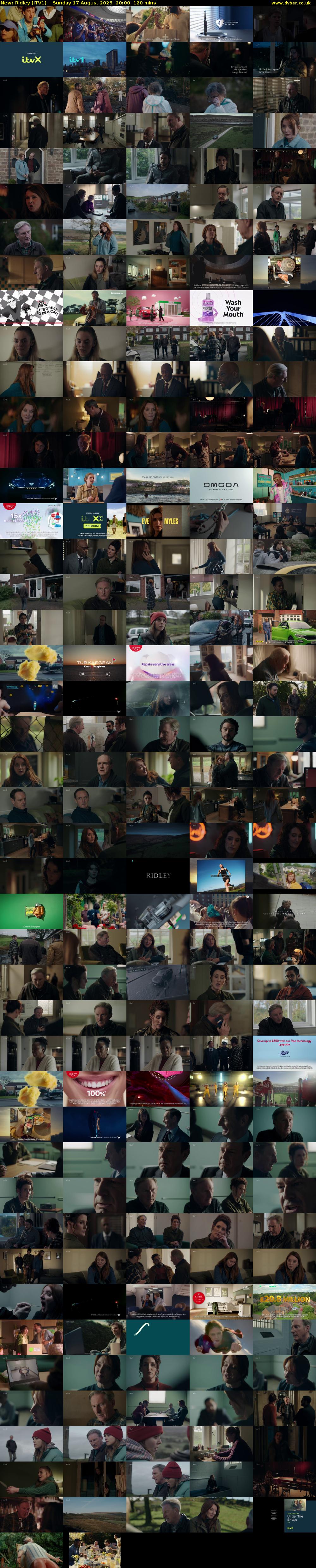 Ridley (ITV1) Sunday 17 August 2025 20:00 - 22:00