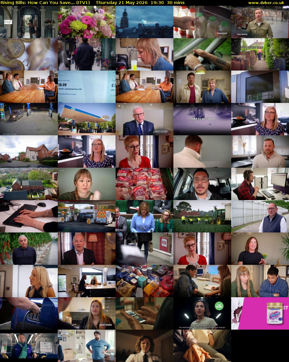 Rising Bills: How Can You Save... (ITV1) Thursday 21 May 2026 19:30 - 20:00
