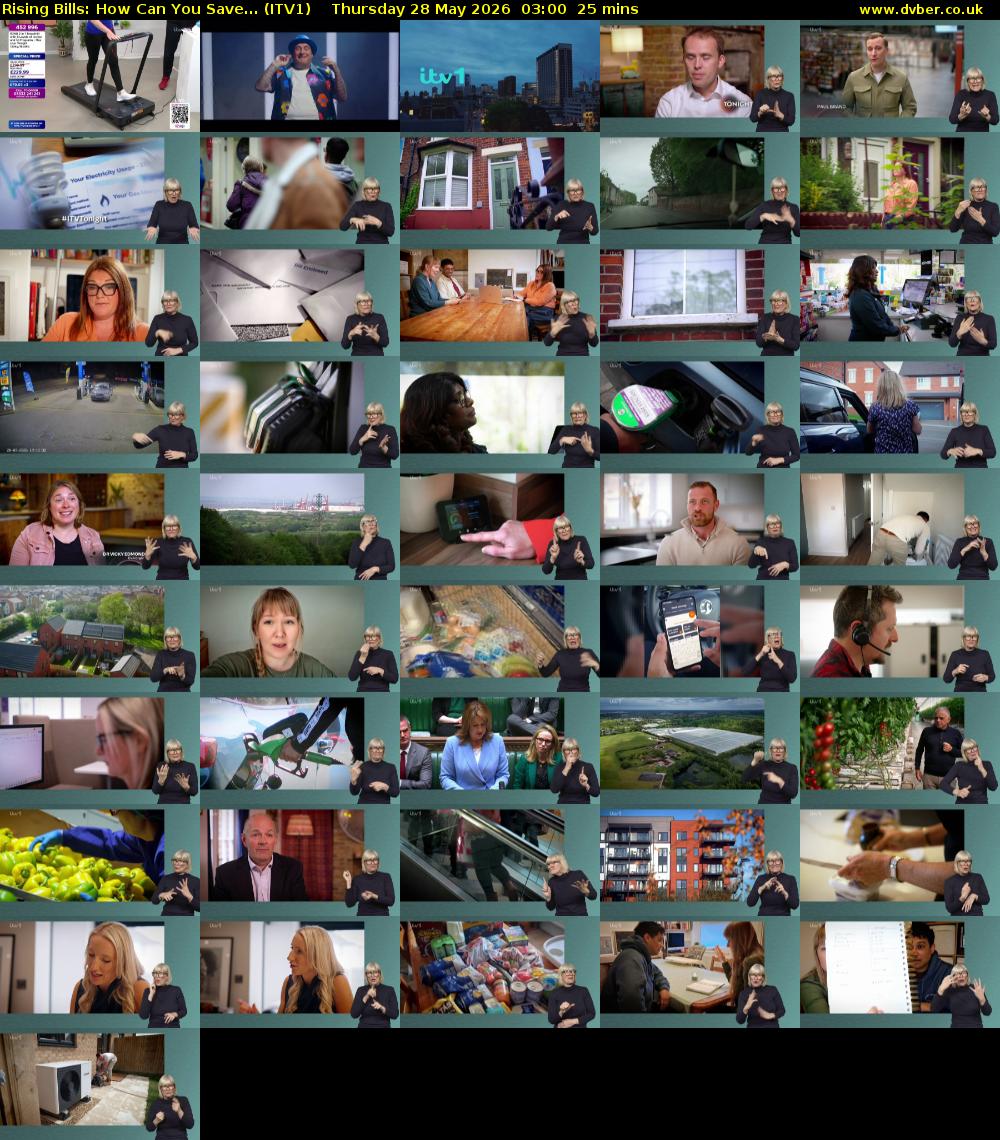 Rising Bills: How Can You Save... (ITV1) Thursday 28 May 2026 03:00 - 03:25