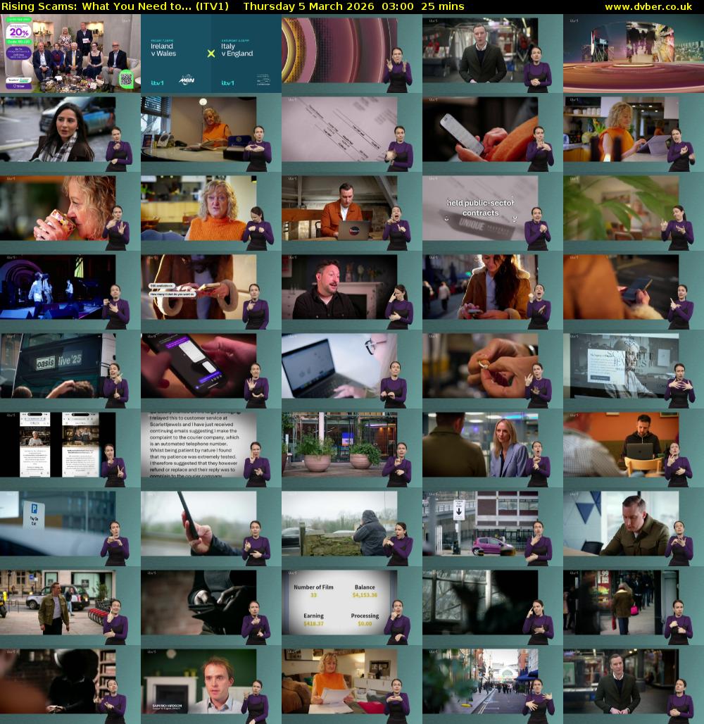 Rising Scams: What You Need to... (ITV1) Thursday 5 March 2026 03:00 - 03:25