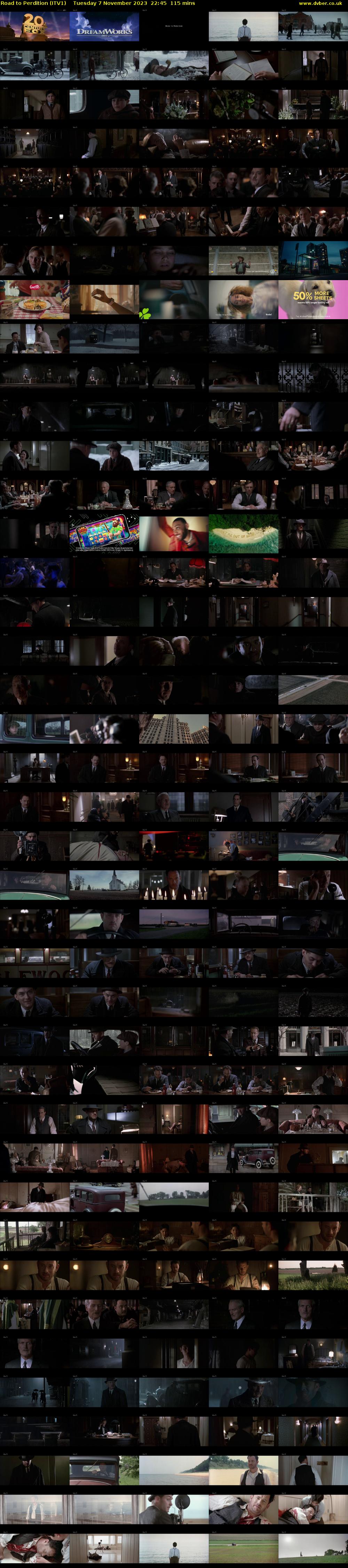 Road to Perdition (ITV1) Tuesday 7 November 2023 22:45 - 00:40