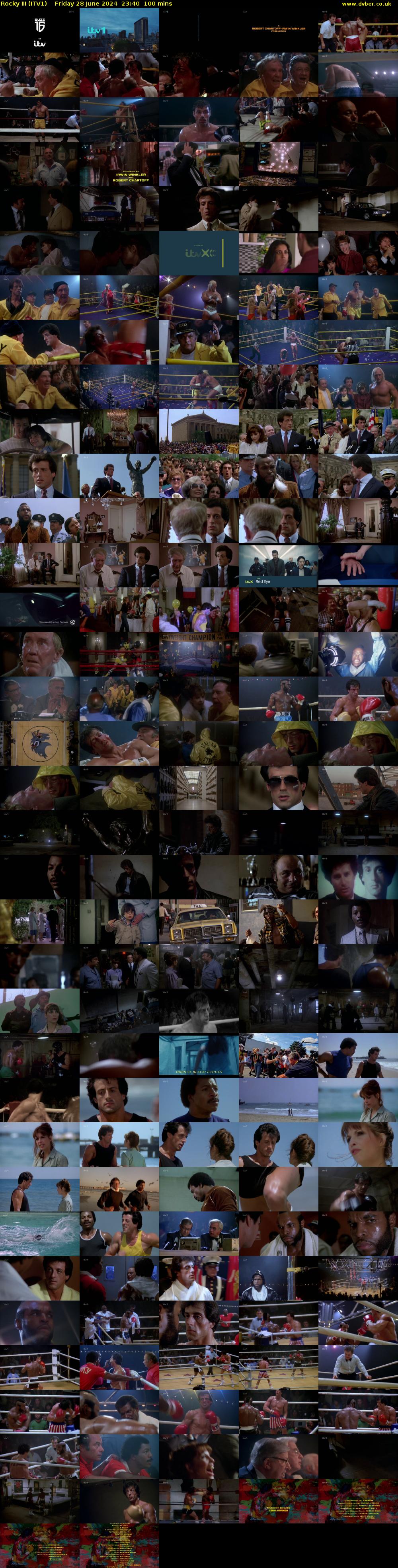 Rocky III (ITV1) Friday 28 June 2024 23:40 - 01:20