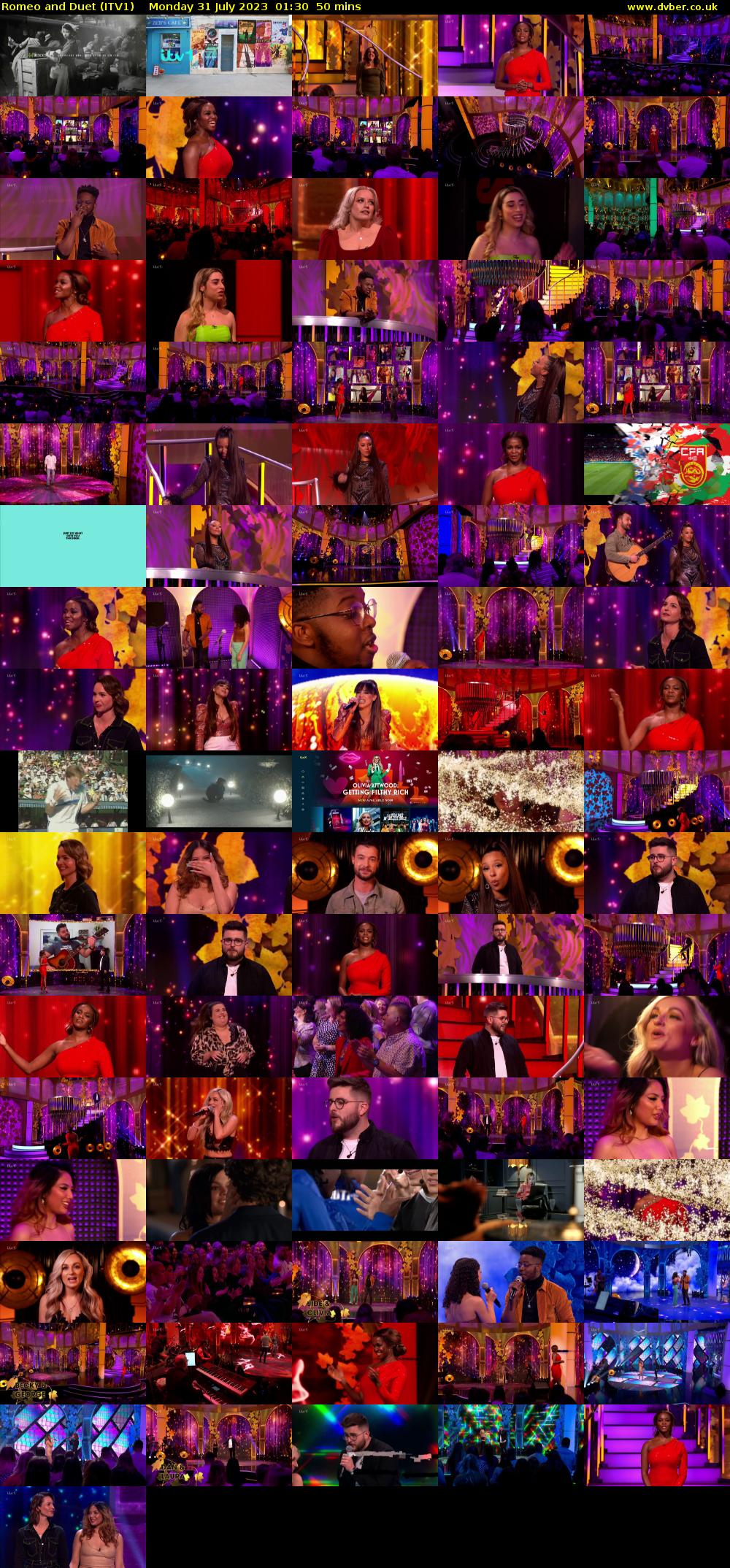 Romeo and Duet (ITV1) Monday 31 July 2023 01:30 - 02:20