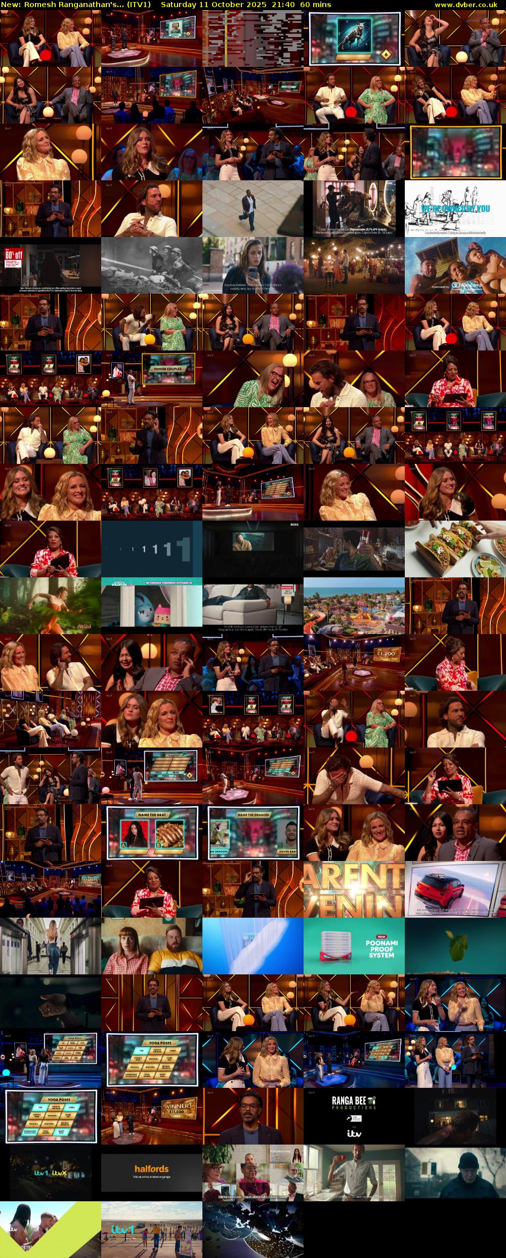 Romesh Ranganathan's... (ITV1) Saturday 11 October 2025 21:40 - 22:40