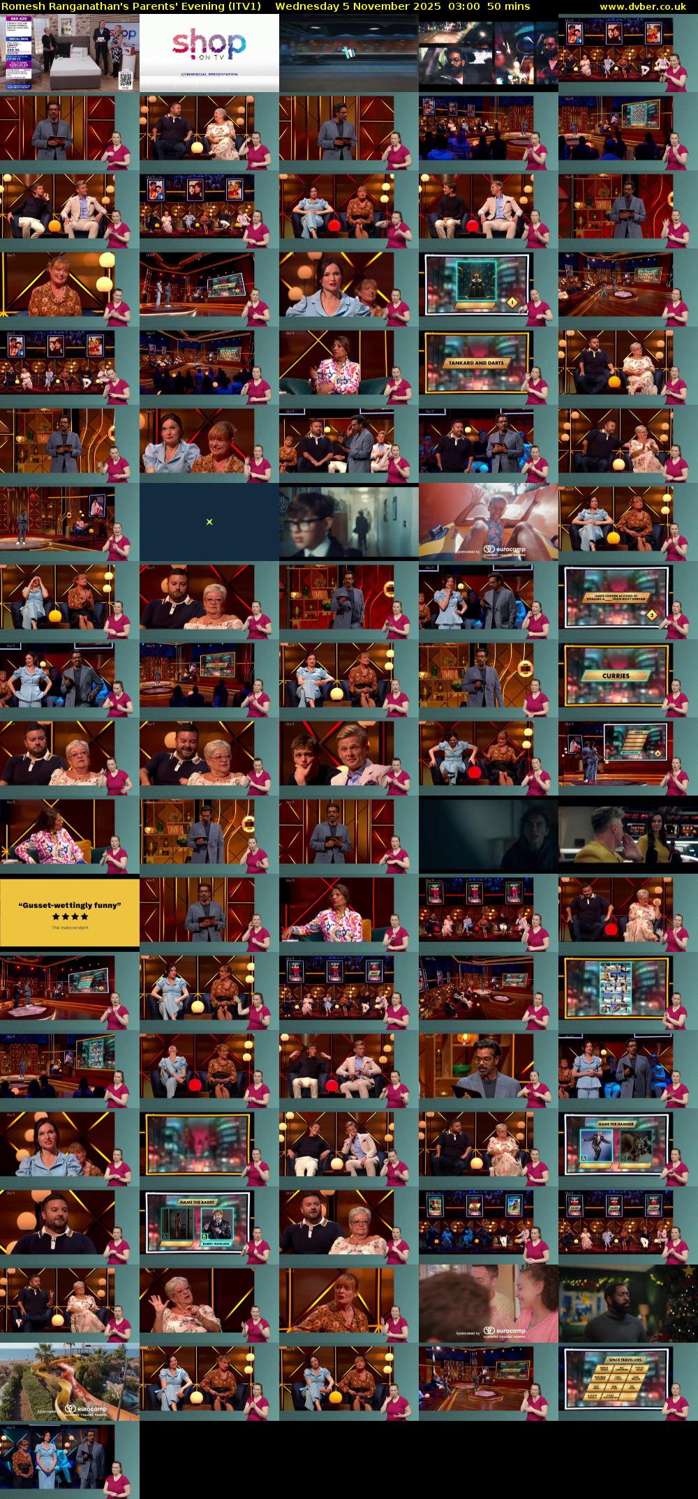 Romesh Ranganathan's Parents' Evening (ITV1) Wednesday 5 November 2025 03:00 - 03:50