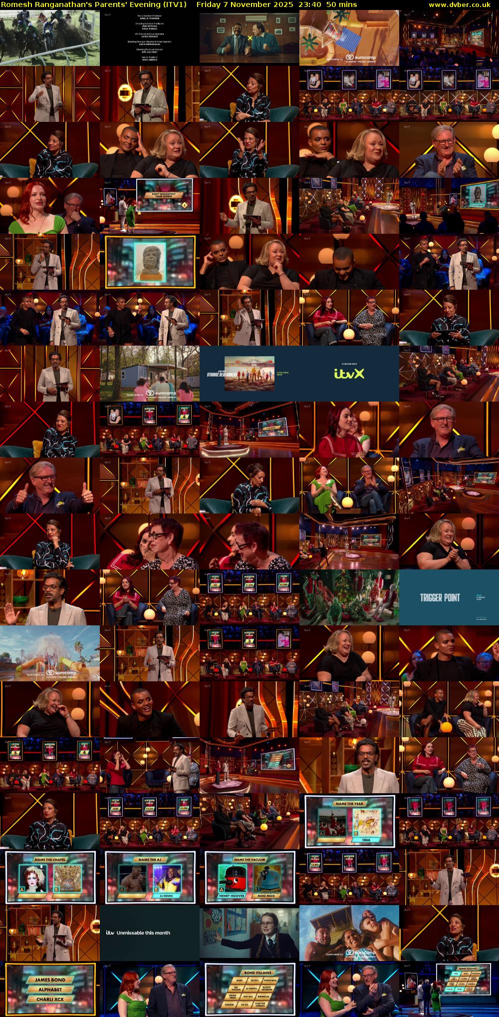 Romesh Ranganathan's Parents' Evening (ITV1) Friday 7 November 2025 23:40 - 00:30