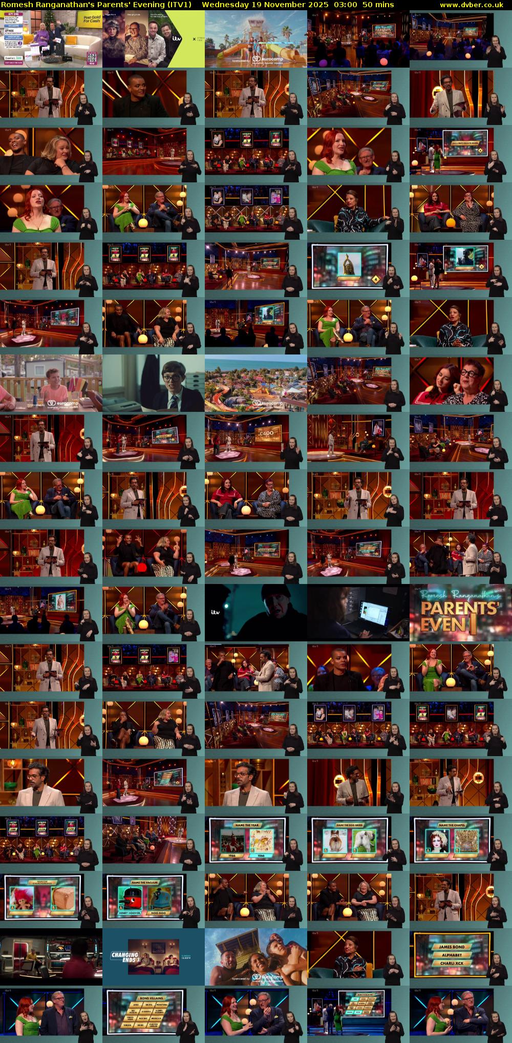 Romesh Ranganathan's Parents' Evening (ITV1) Wednesday 19 November 2025 03:00 - 03:50
