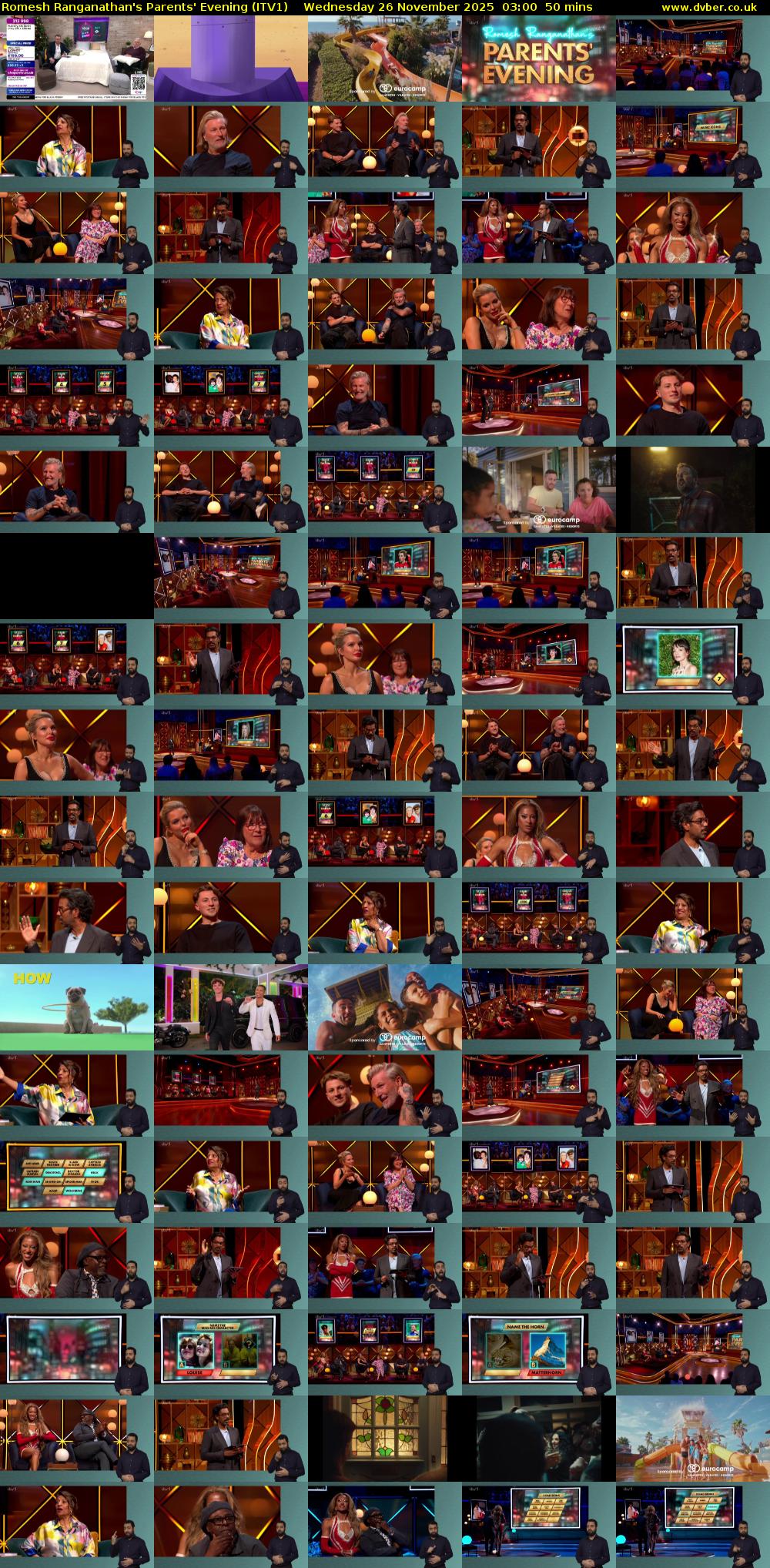 Romesh Ranganathan's Parents' Evening (ITV1) Wednesday 26 November 2025 03:00 - 03:50