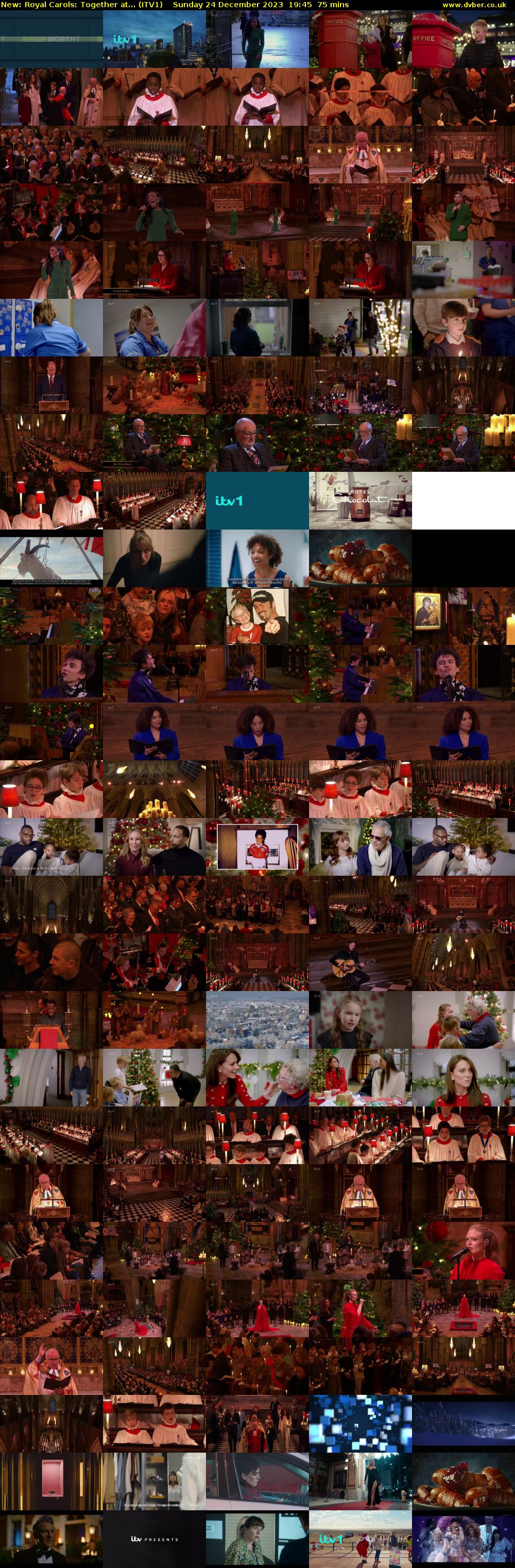 Royal Carols: Together at... (ITV1) Sunday 24 December 2023 19:45 - 21:00