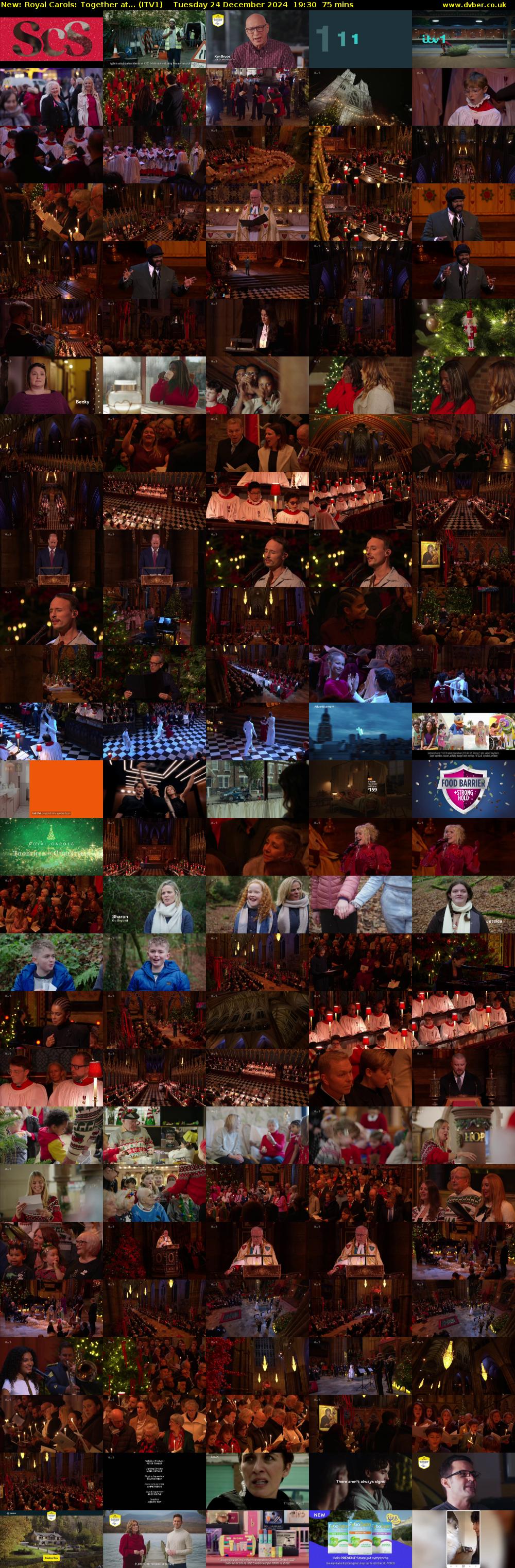 Royal Carols: Together at... (ITV1) Tuesday 24 December 2024 19:30 - 20:45