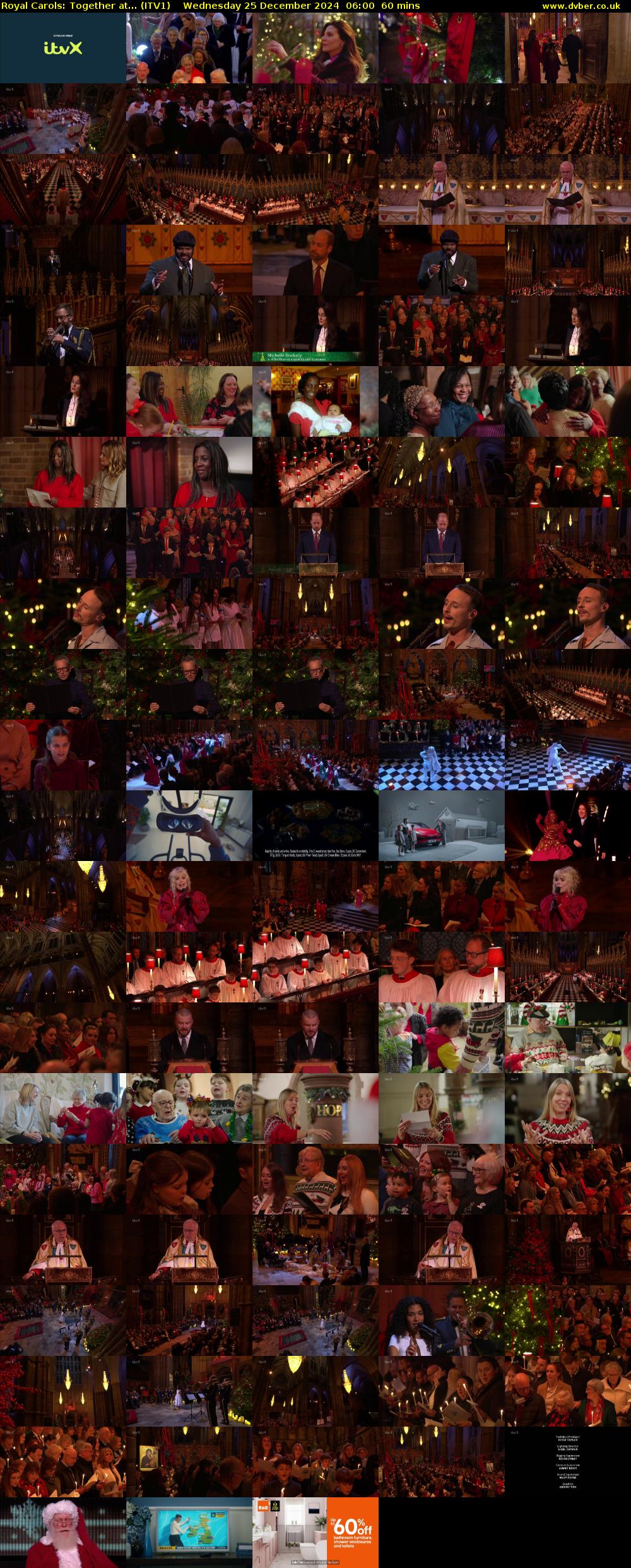 Royal Carols: Together at... (ITV1) Wednesday 25 December 2024 06:00 - 07:00