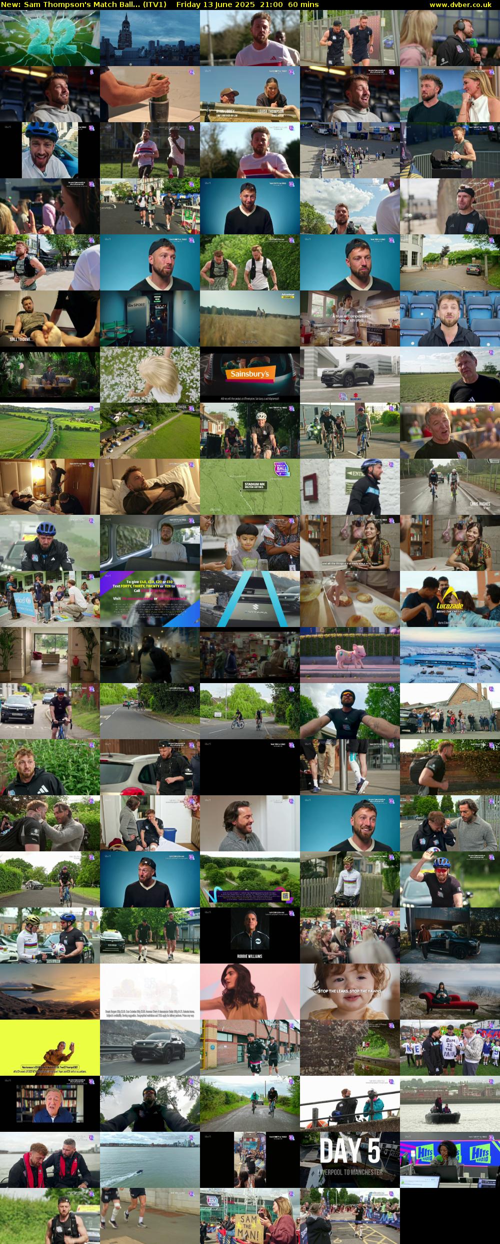 Sam Thompson's Match Ball... (ITV1) Friday 13 June 2025 21:00 - 22:00