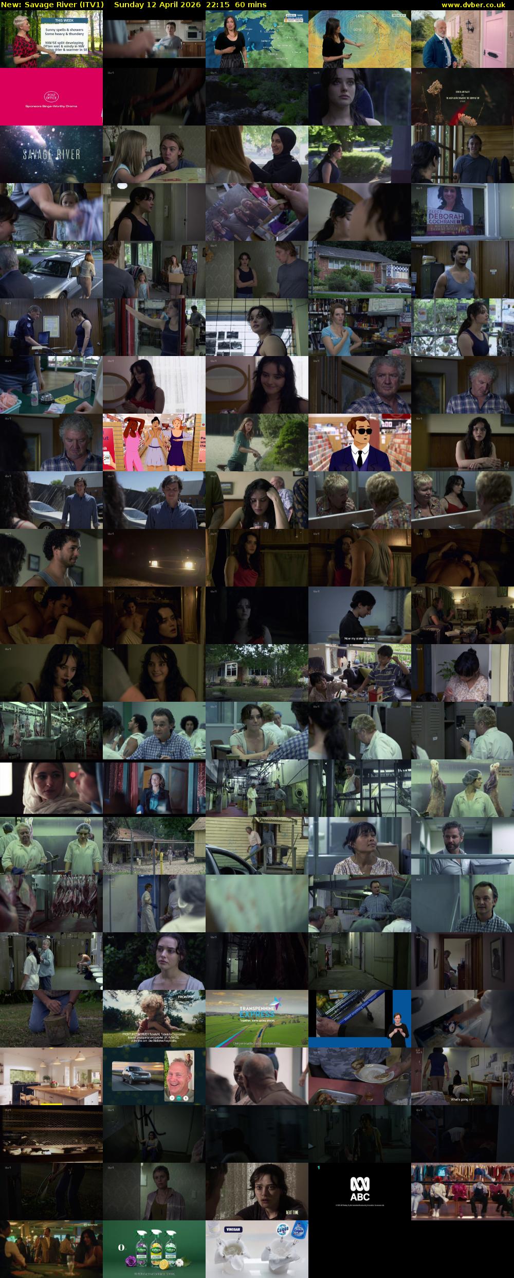 Savage River (ITV1) Sunday 12 April 2026 22:15 - 23:15