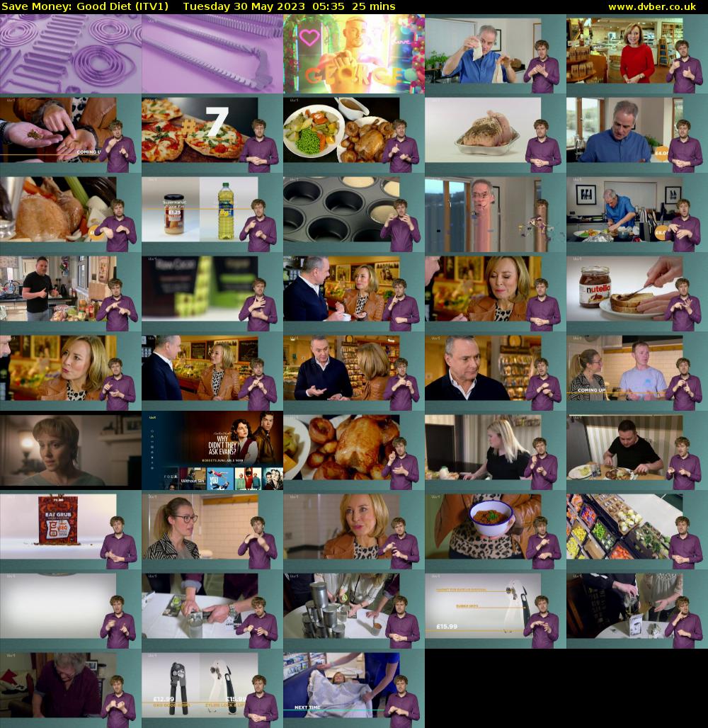 Save Money: Good Diet (ITV1) Tuesday 30 May 2023 05:35 - 06:00