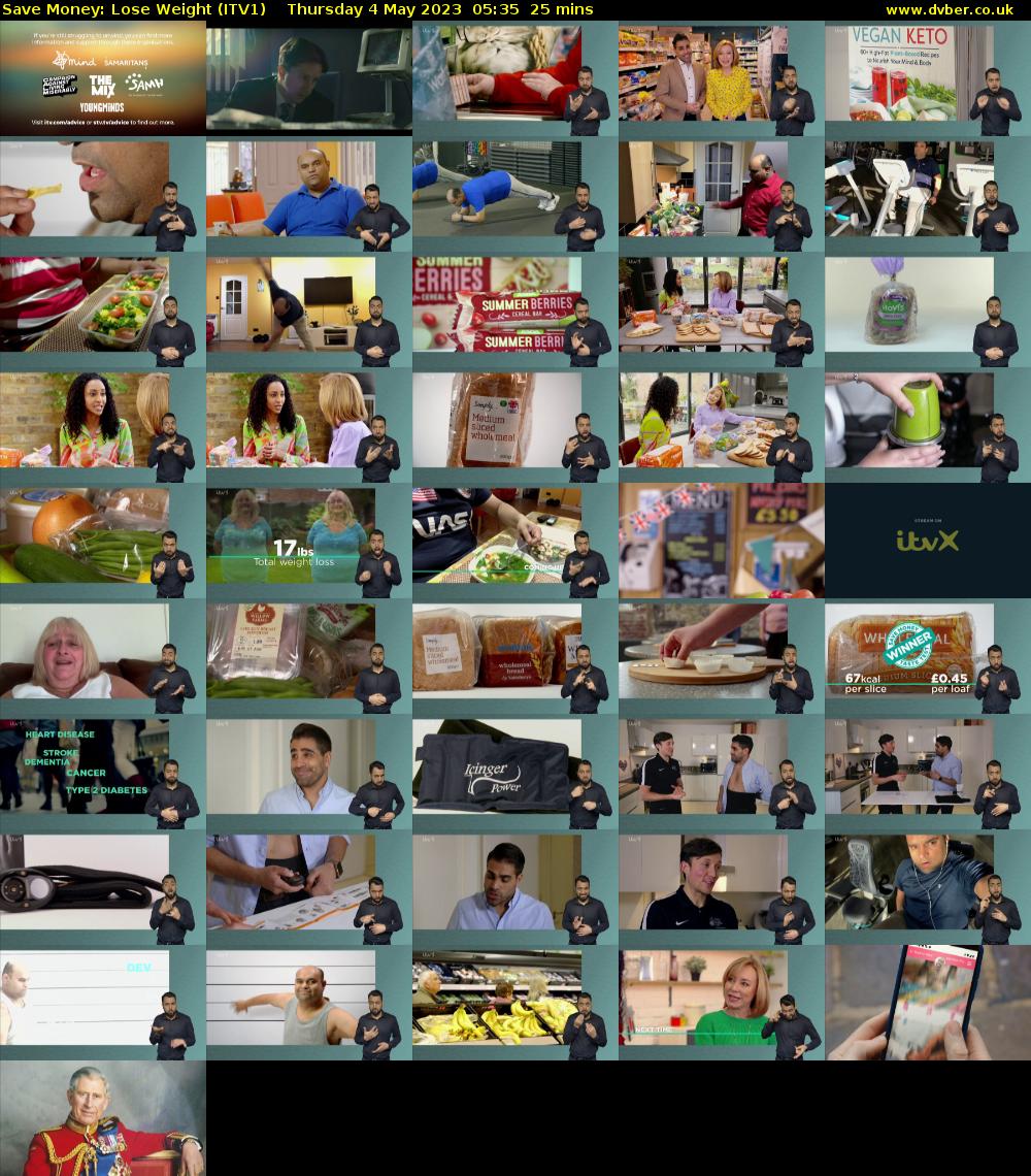Save Money: Lose Weight (ITV1) Thursday 4 May 2023 05:35 - 06:00