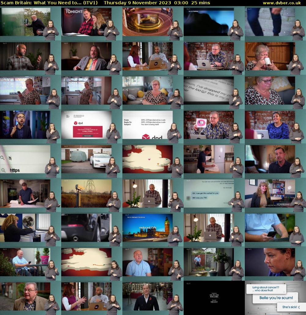 Scam Britain: What You Need to... (ITV1) Thursday 9 November 2023 03:00 - 03:25