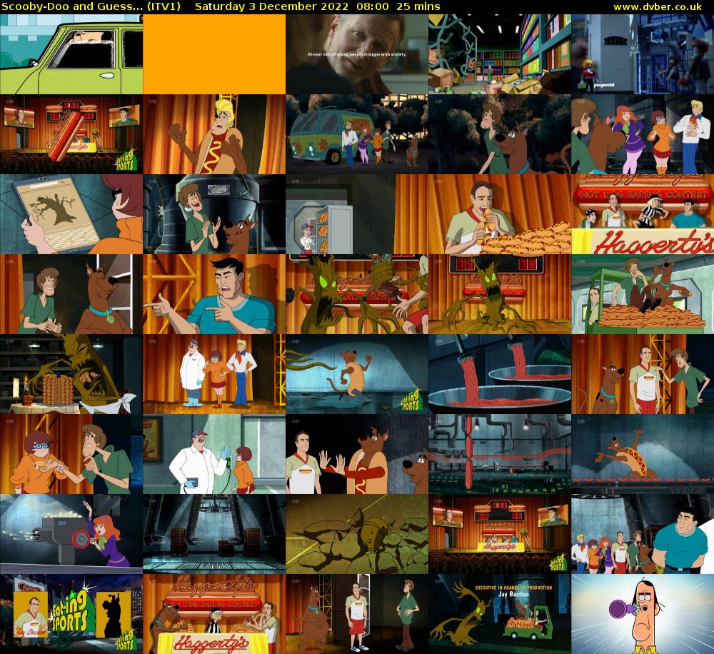Scooby-Doo and Guess... (ITV1) Saturday 3 December 2022 08:00 - 08:25