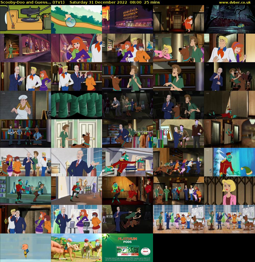 Scooby-Doo and Guess... (ITV1) Saturday 31 December 2022 08:00 - 08:25