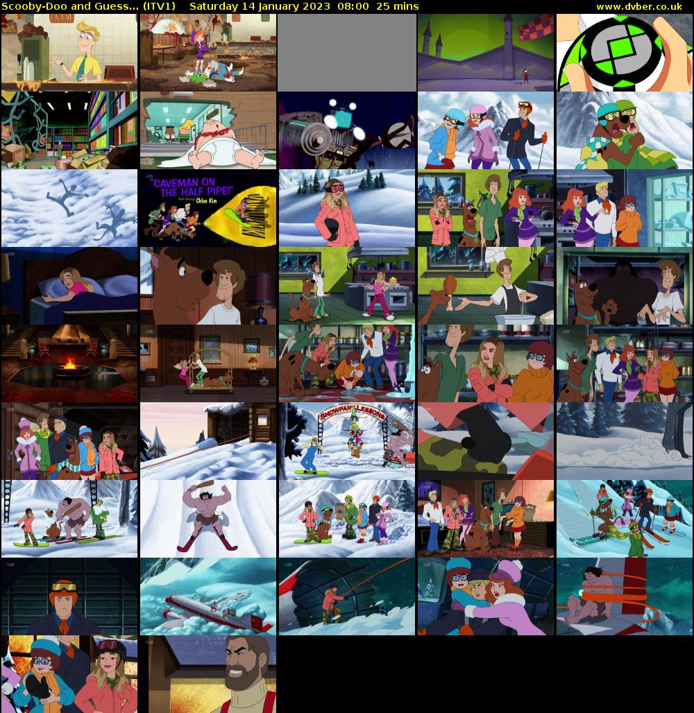 Scooby-Doo and Guess... (ITV1) Saturday 14 January 2023 08:00 - 08:25