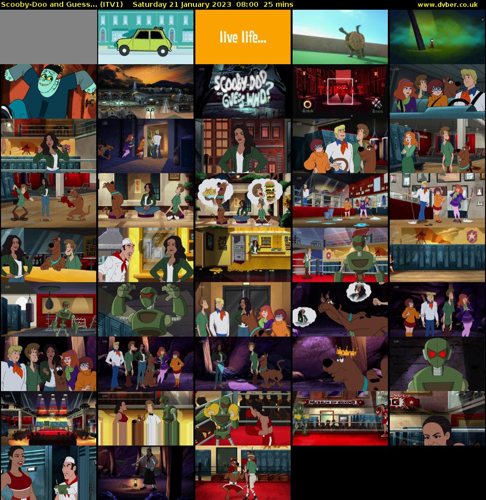 Scooby-Doo and Guess... (ITV1) Saturday 21 January 2023 08:00 - 08:25