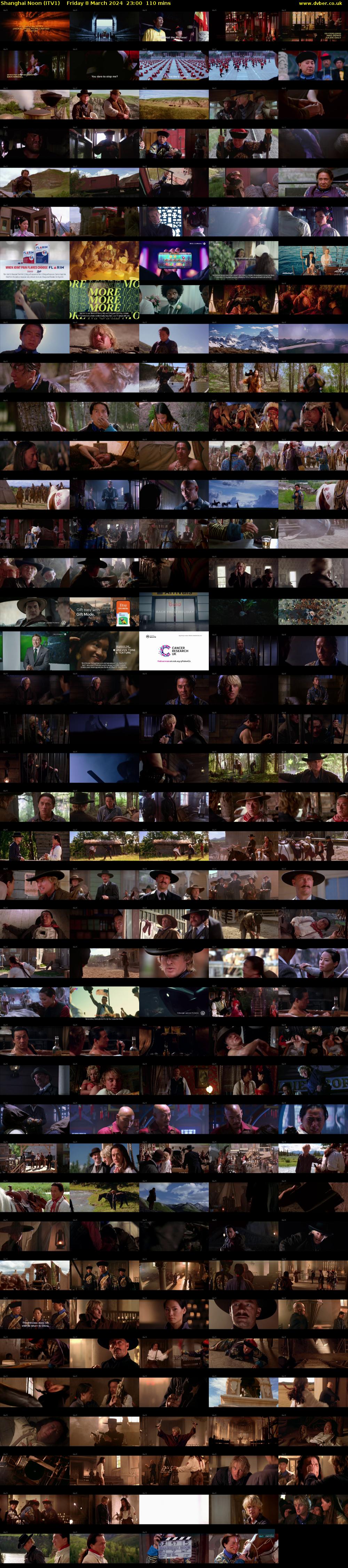 Shanghai Noon (ITV1) Friday 8 March 2024 23:00 - 00:50
