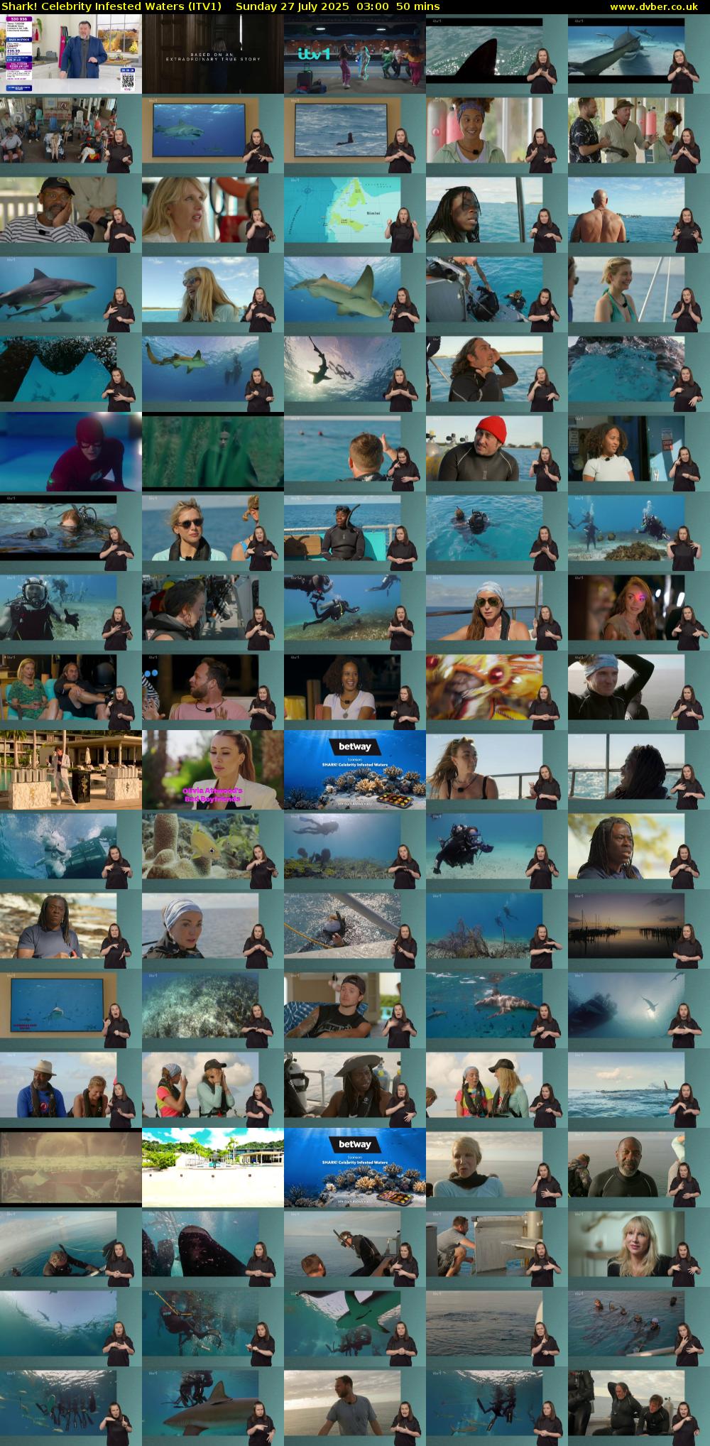 Shark! Celebrity Infested Waters (ITV1) Sunday 27 July 2025 03:00 - 03:50