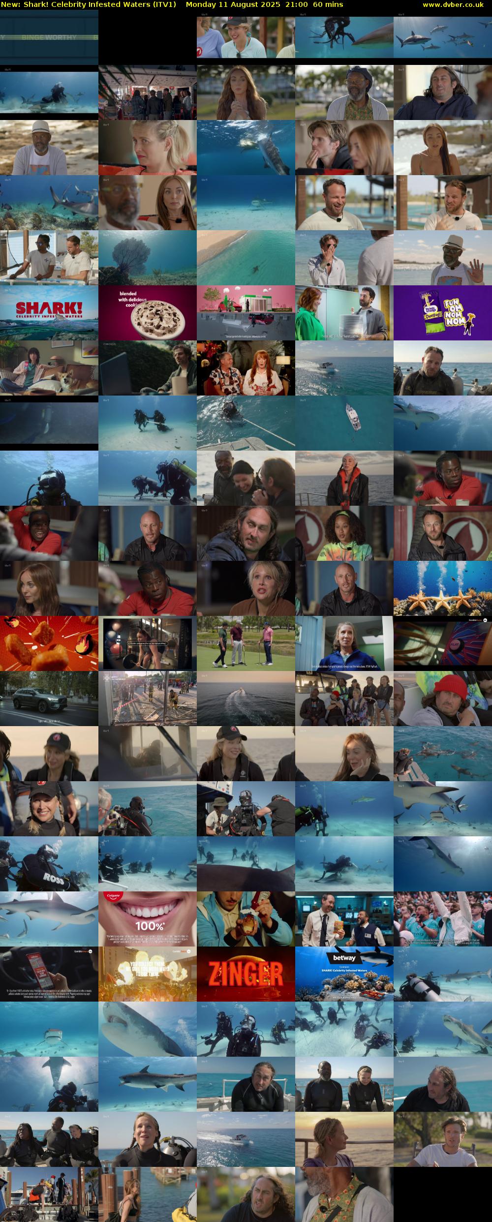 Shark! Celebrity Infested Waters (ITV1) Monday 11 August 2025 21:00 - 22:00