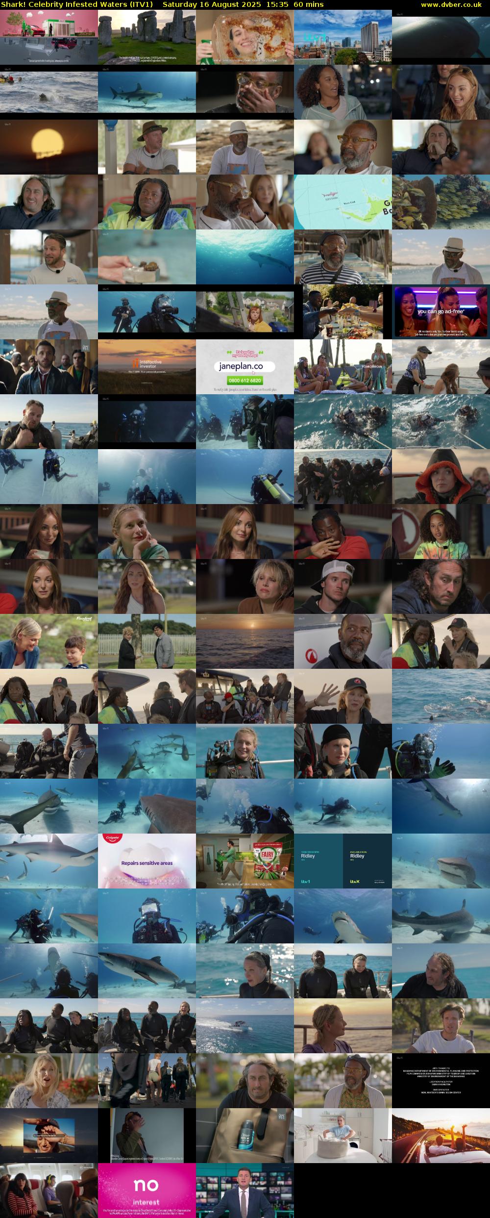 Shark! Celebrity Infested Waters (ITV1) Saturday 16 August 2025 15:35 - 16:35