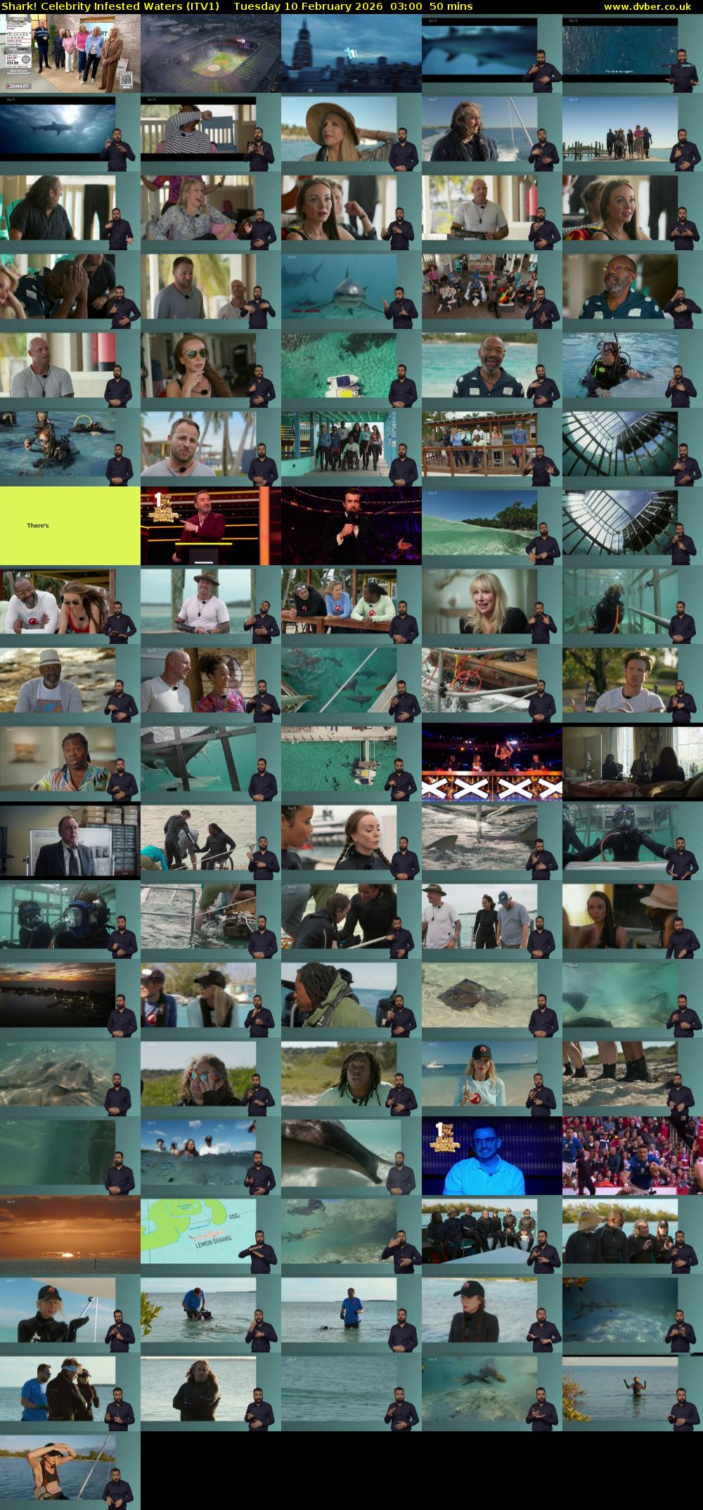 Shark! Celebrity Infested Waters (ITV1) Tuesday 10 February 2026 03:00 - 03:50