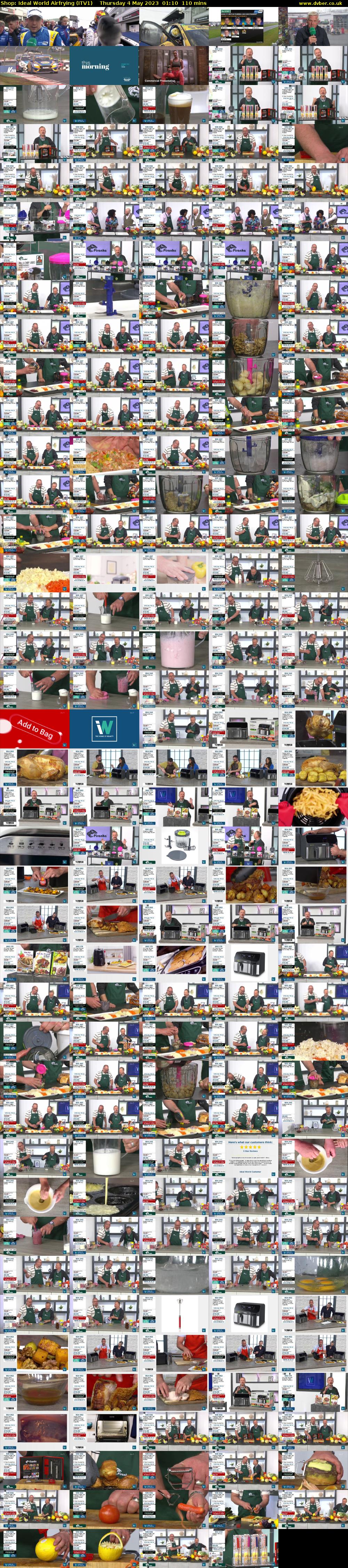 Shop: Ideal World Airfrying (ITV1) Thursday 4 May 2023 01:10 - 03:00