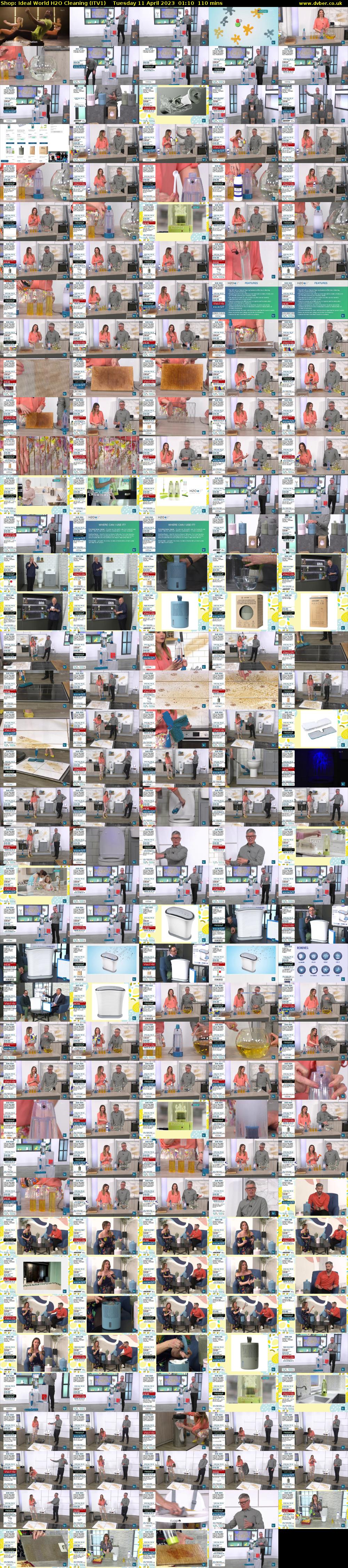 Shop: Ideal World H2O Cleaning (ITV1) Tuesday 11 April 2023 01:10 - 03:00
