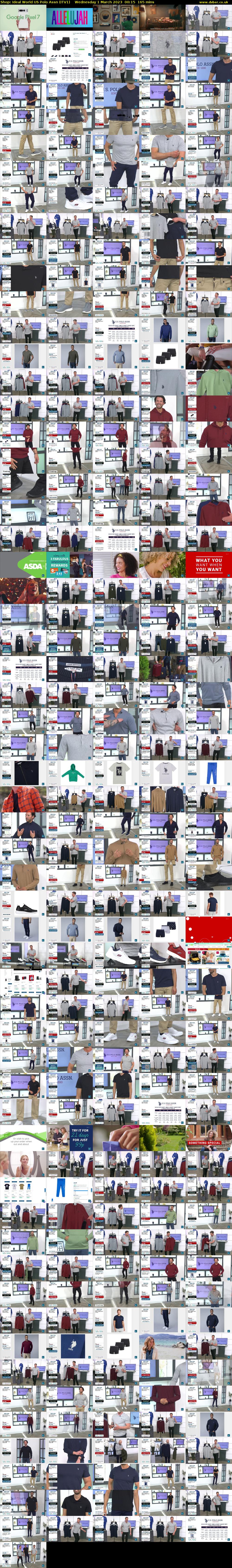 Shop: Ideal World US Polo Assn (ITV1) Wednesday 1 March 2023 00:15 - 03:00