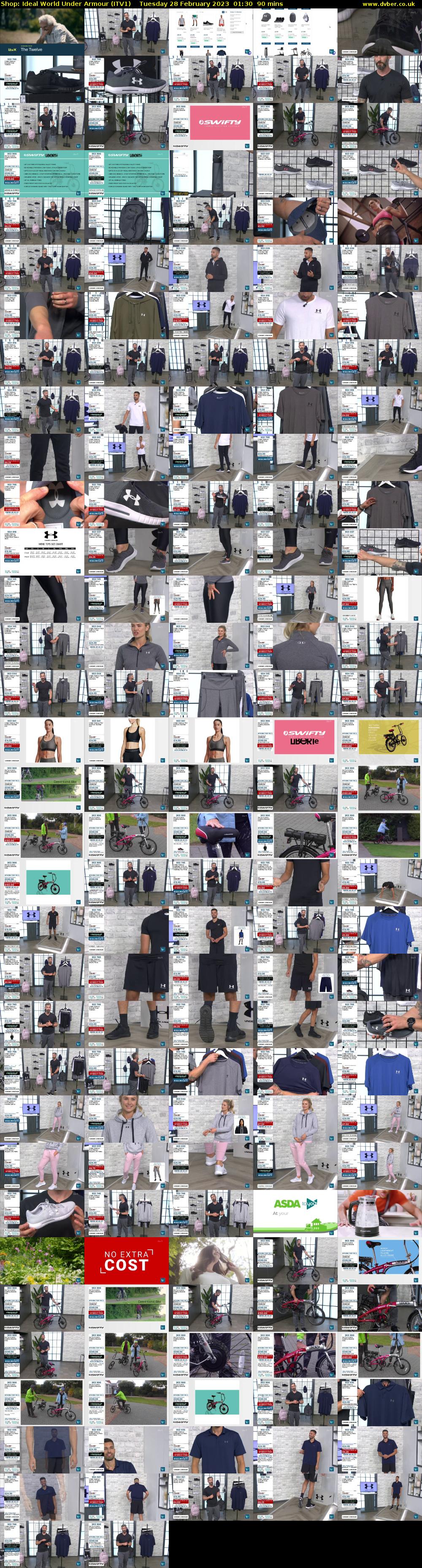 Shop: Ideal World Under Armour (ITV1) Tuesday 28 February 2023 01:30 - 03:00
