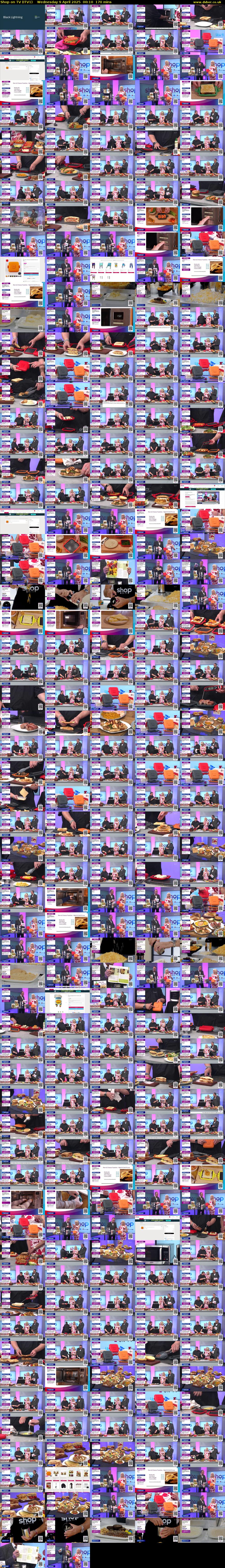 Shop on TV (ITV1) Wednesday 9 April 2025 00:10 - 03:00