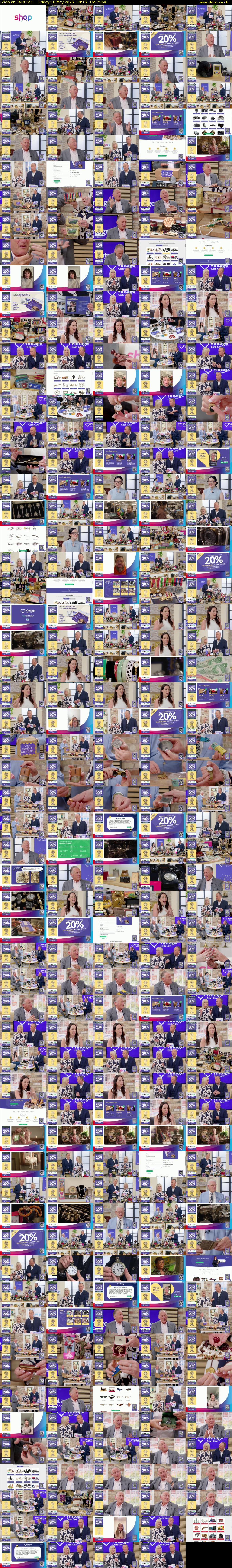 Shop on TV (ITV1) Friday 16 May 2025 00:15 - 03:00